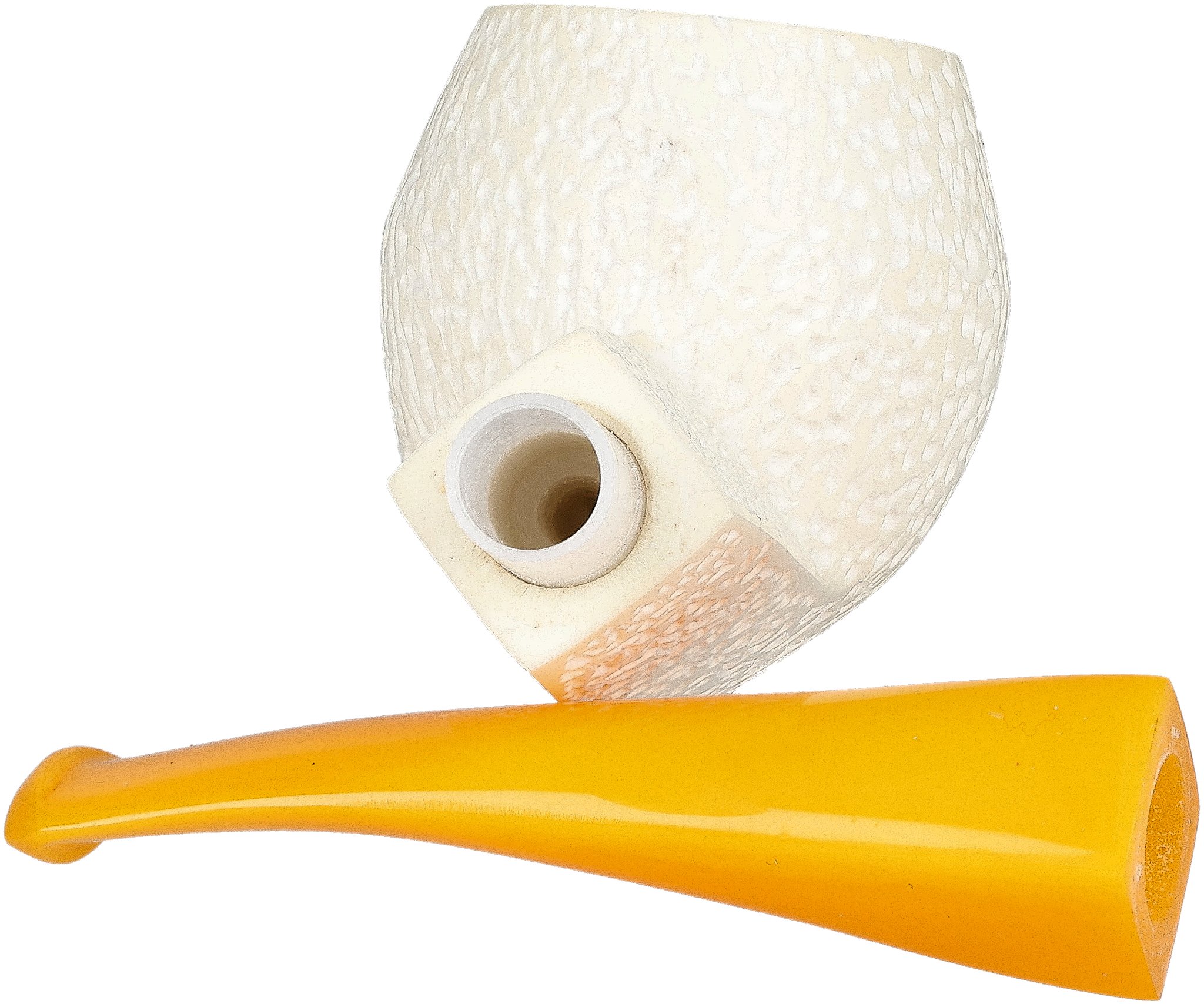 White Pipes Meerschaum Bent Bulldog_06