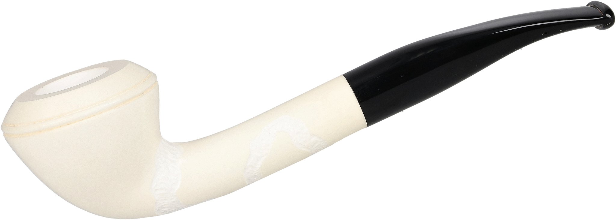 White Pipes Meerschaum Bent Rhodesian_01