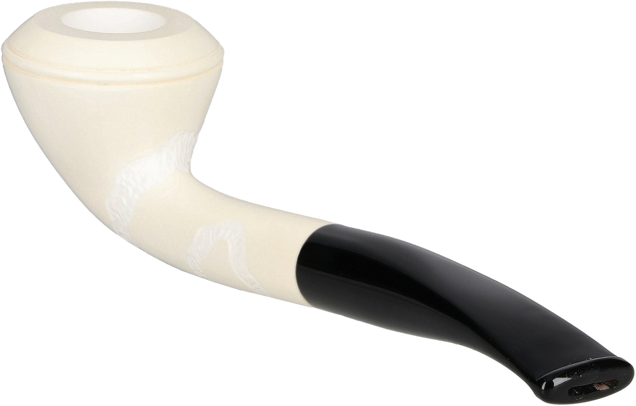 White Pipes Meerschaum Bent Rhodesian_02