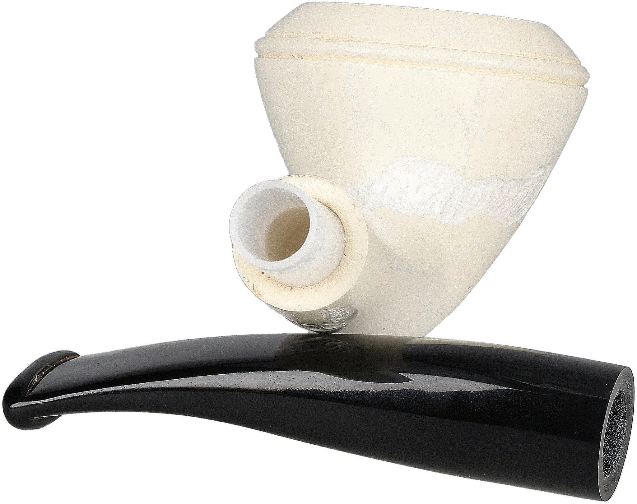 White Pipes Meerschaum Bent Rhodesian_06