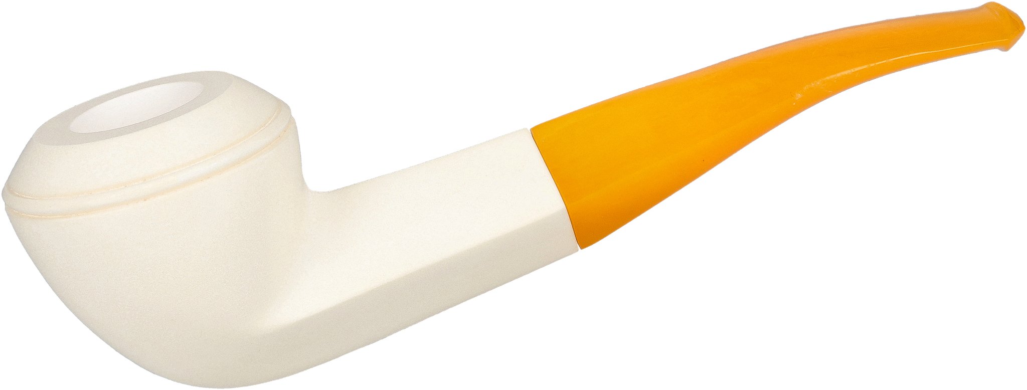 White Pipes Meerschaum Bent Rhodesian_01