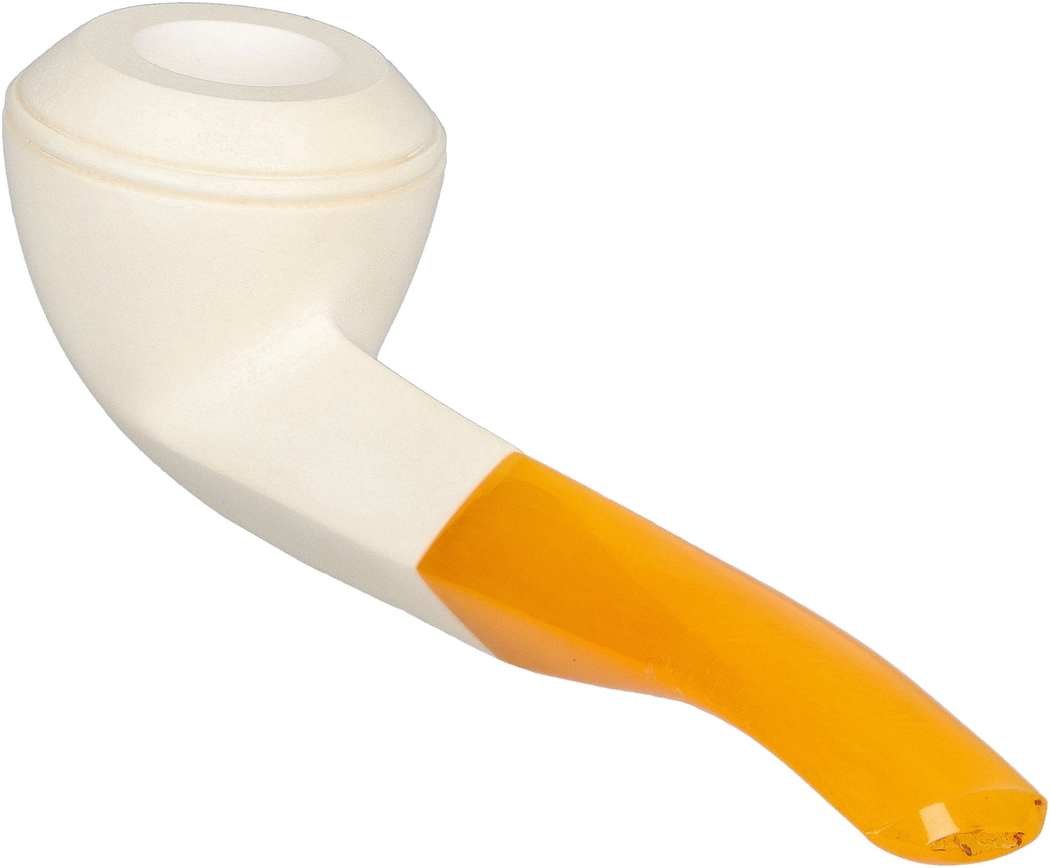 White Pipes Meerschaum Bent Rhodesian_02
