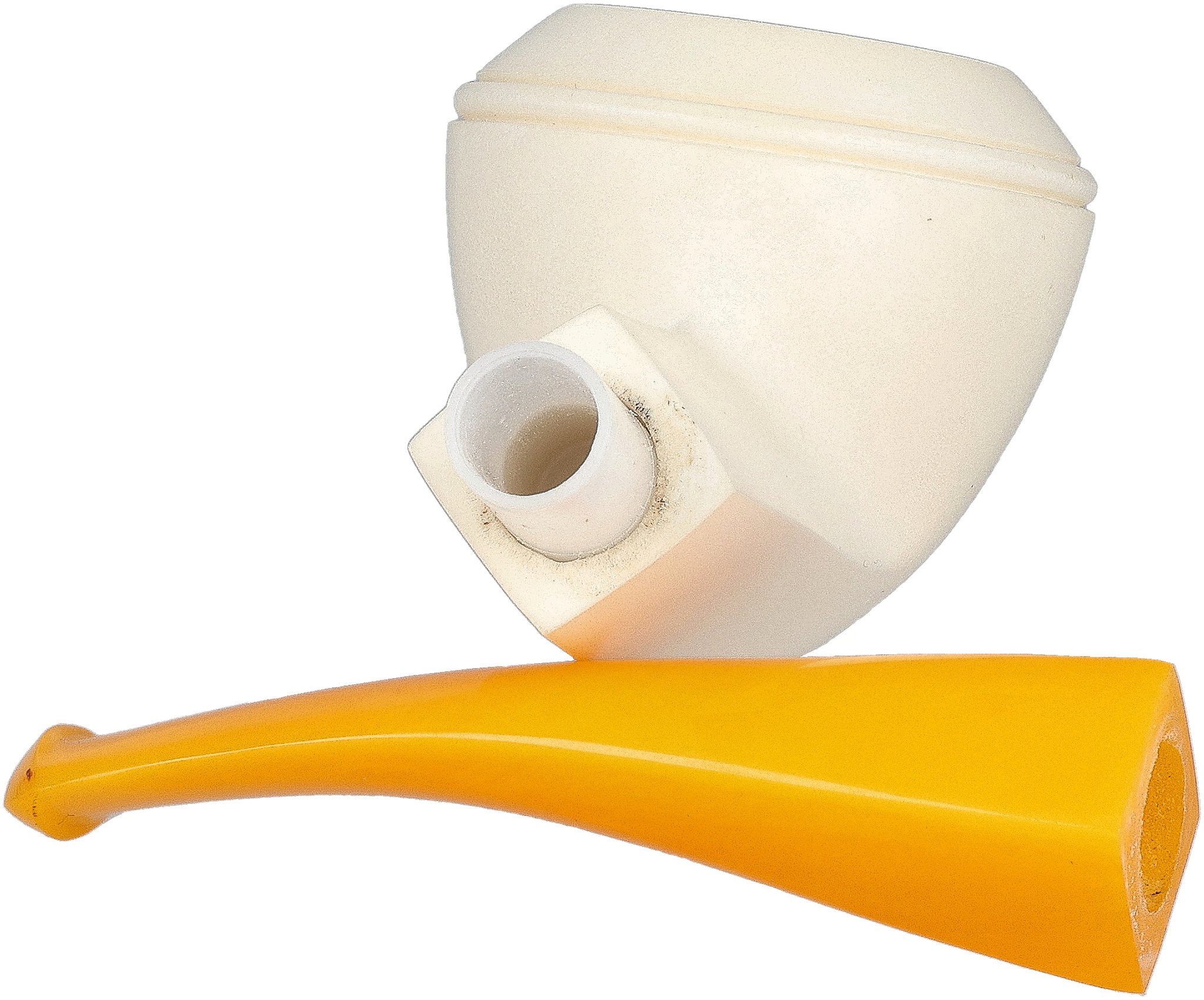 White Pipes Meerschaum Bent Rhodesian_06