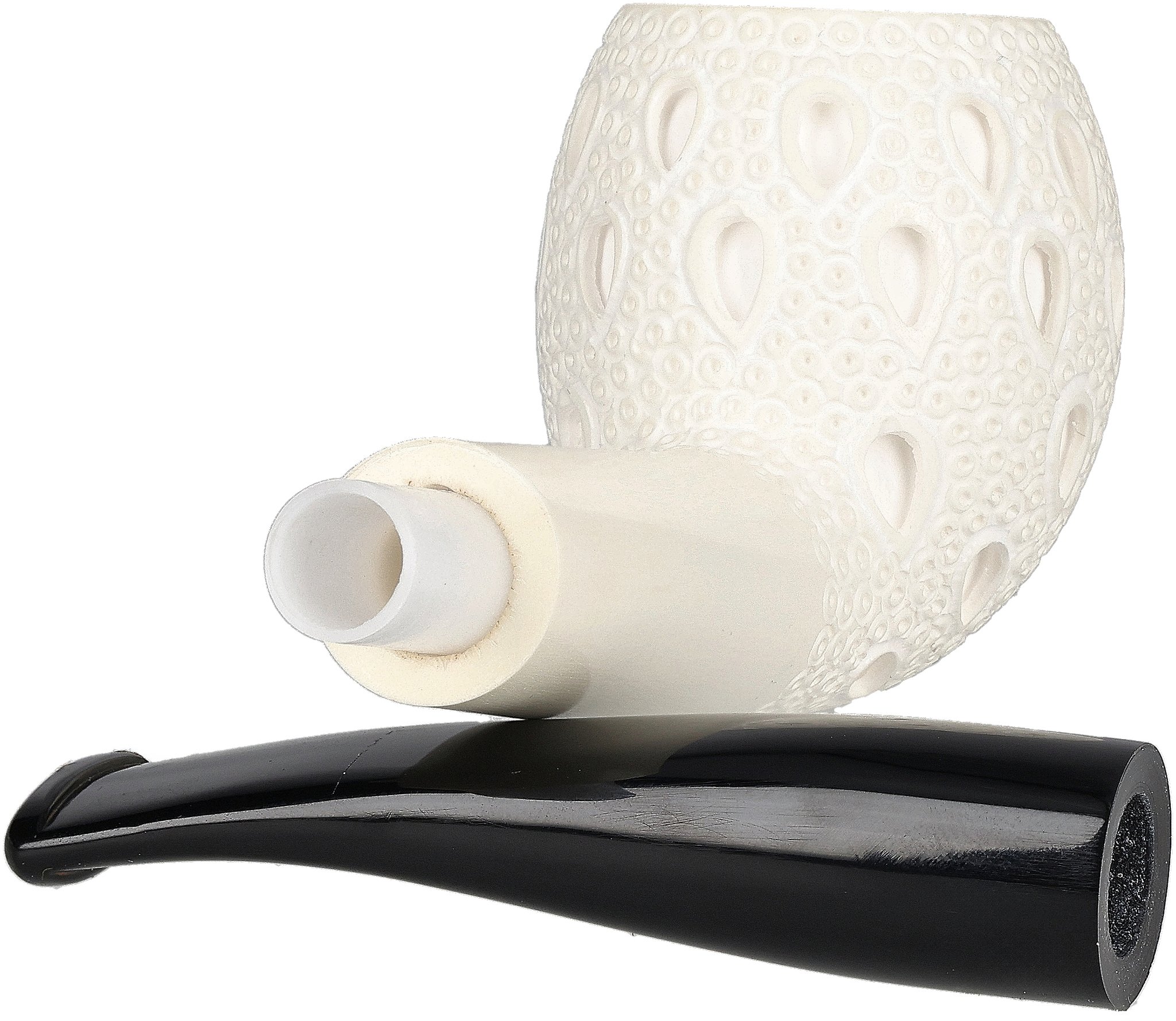 White Pipes Meerschaum Egg_06