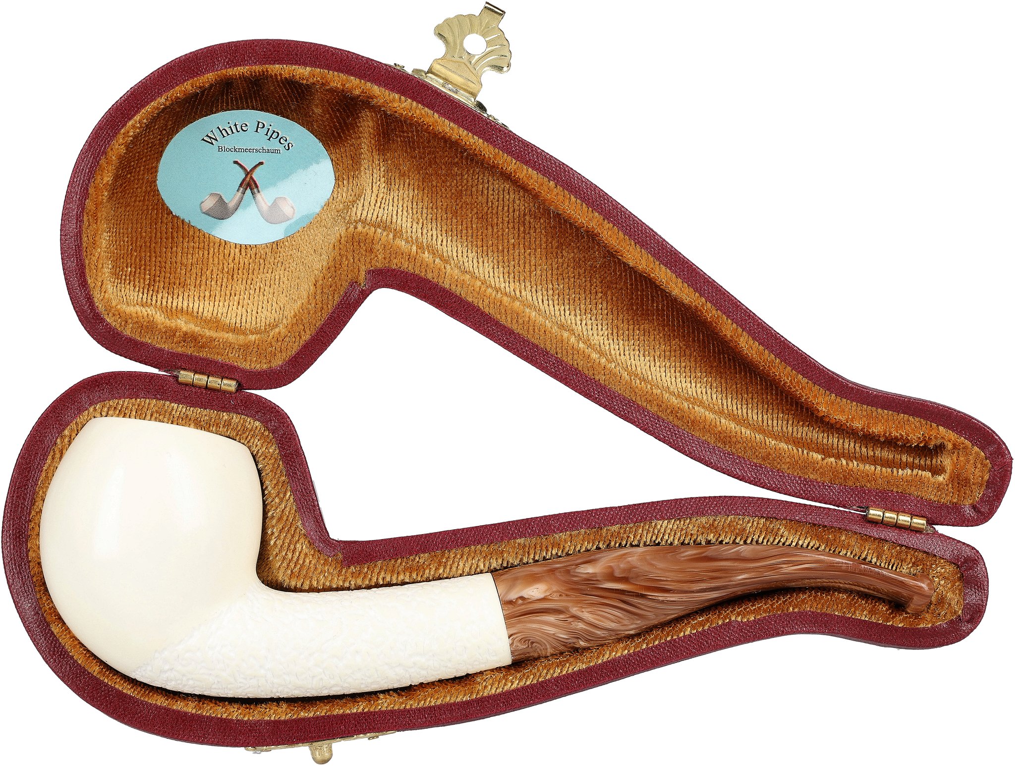 White Pipes Meerschaum Apple_07
