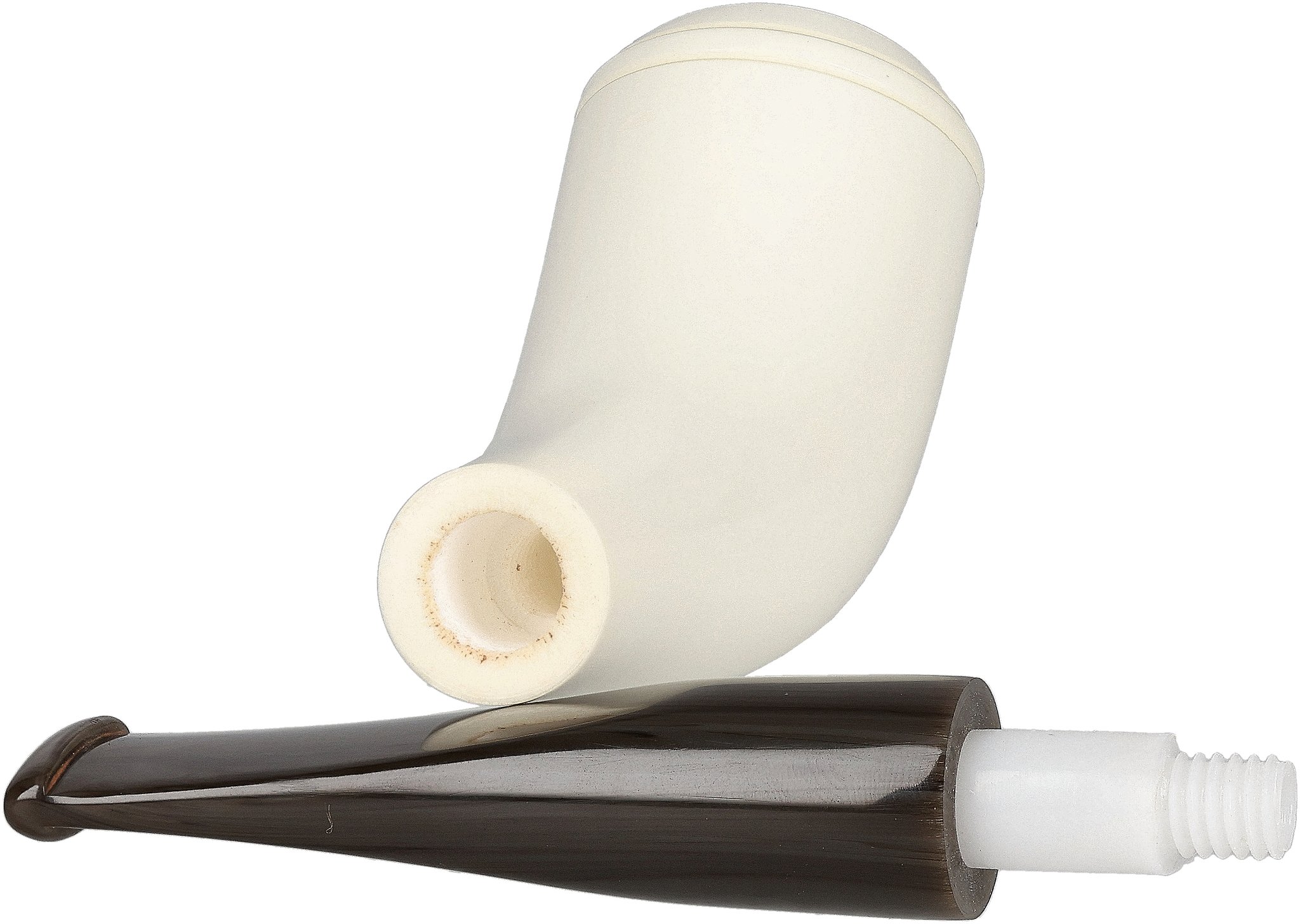 White Pipes Meerschaum Horn_06