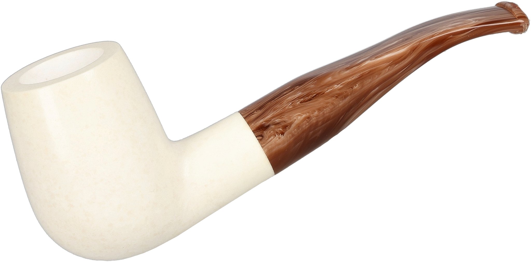 White Pipes Meerschaum Billiard_01