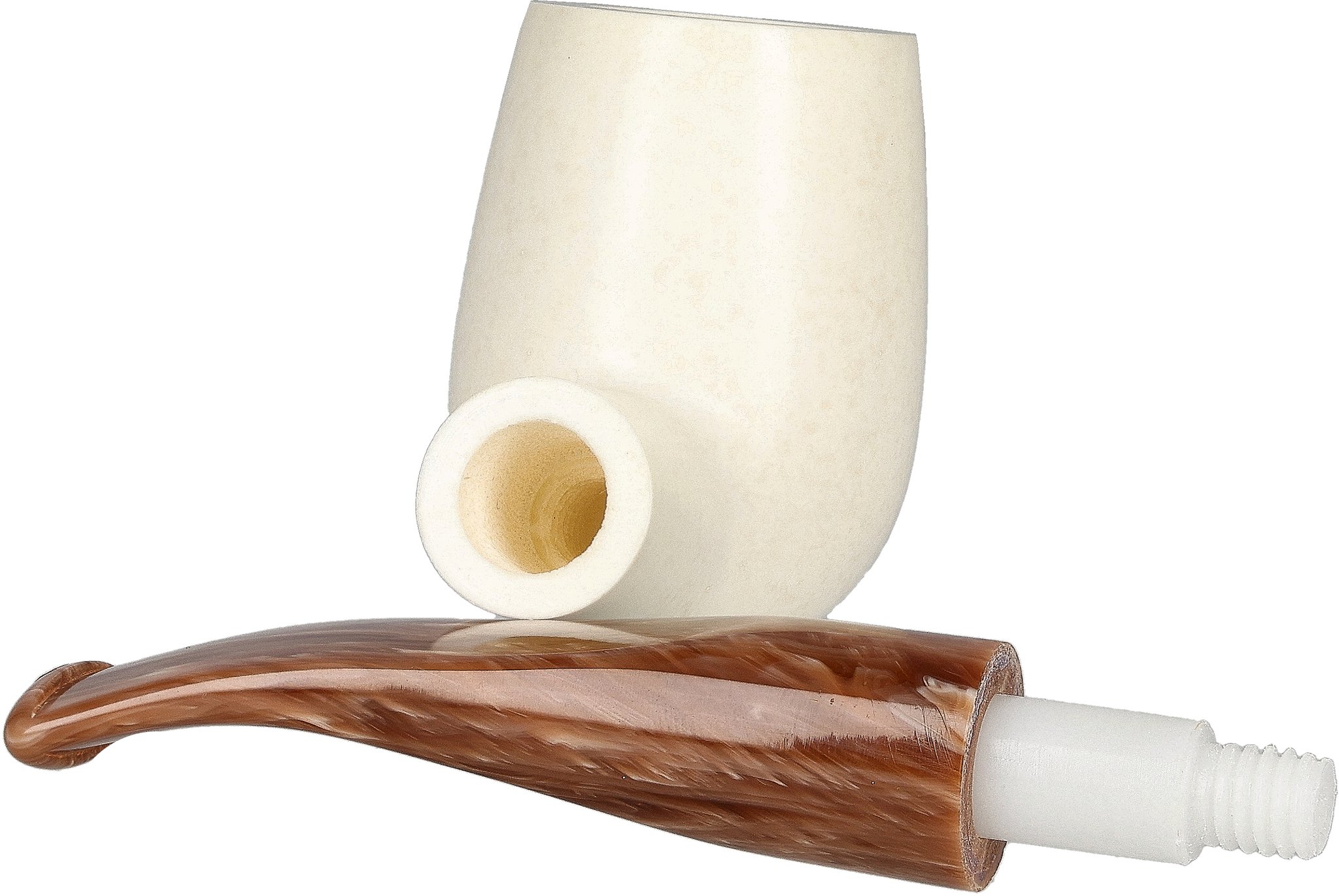 White Pipes Meerschaum Billiard_06