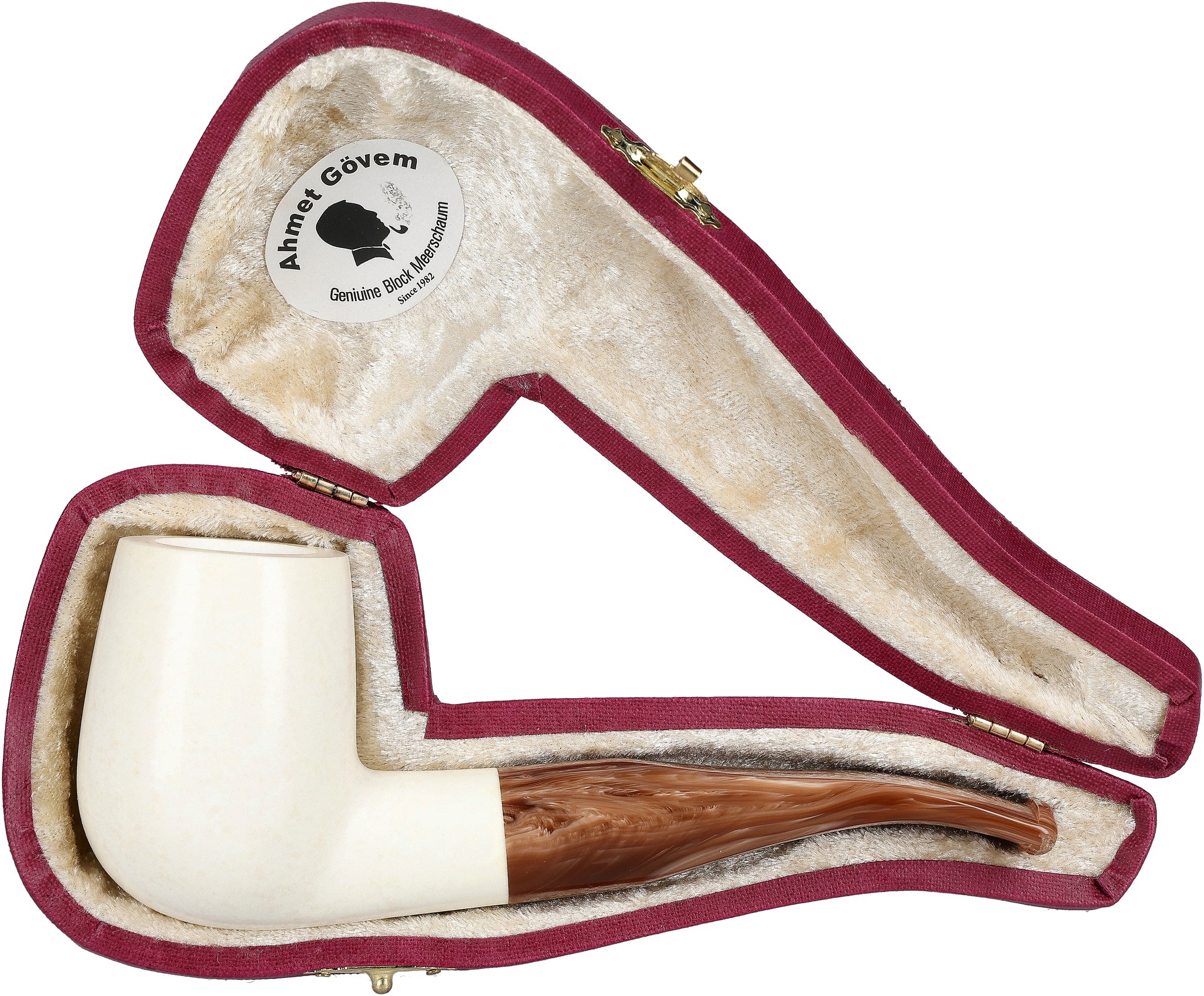 White Pipes Meerschaum Billiard_07