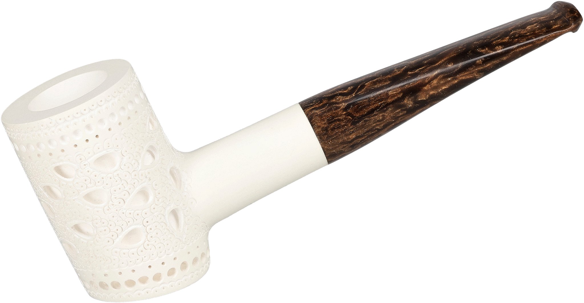 White Pipes Meerschaum Poker_01