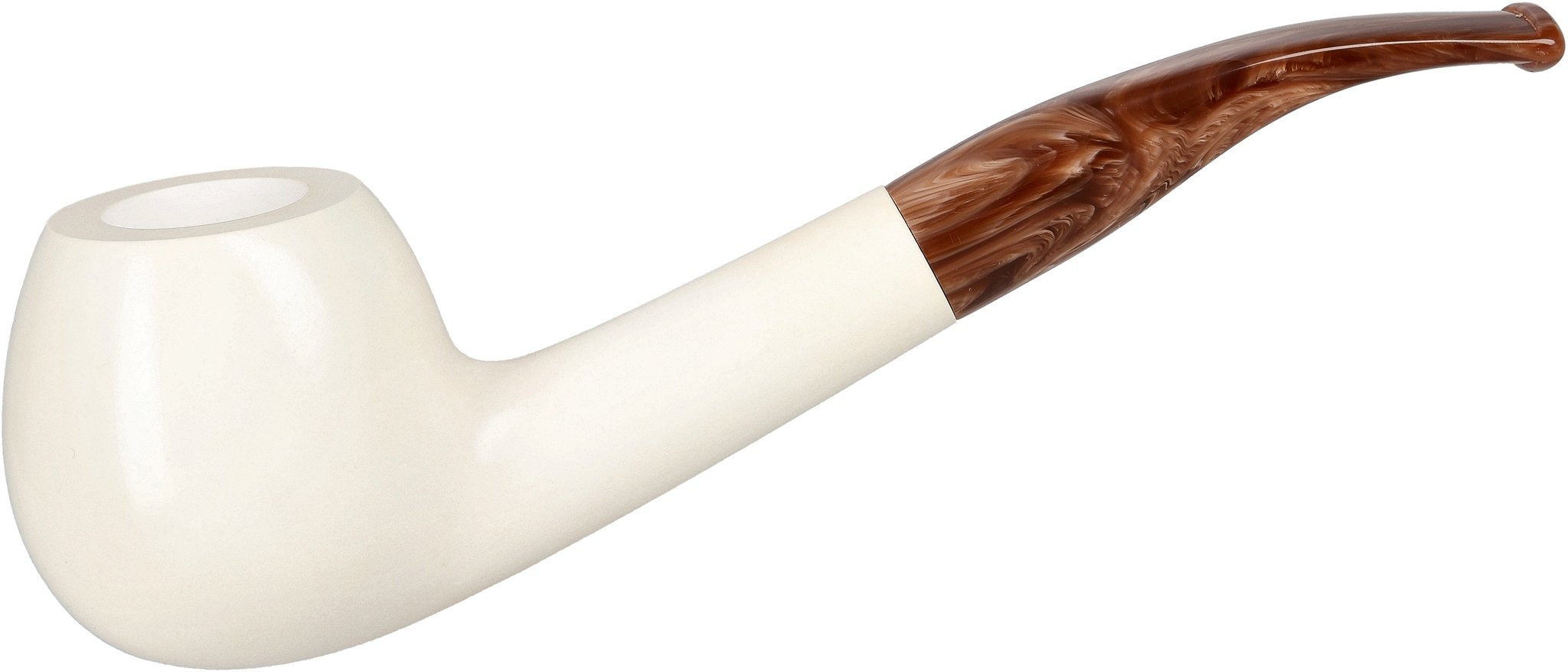 White Pipes Meerschaum Apple Groß_01
