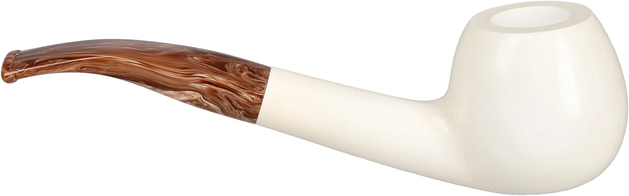White Pipes Meerschaum Apple Groß_05