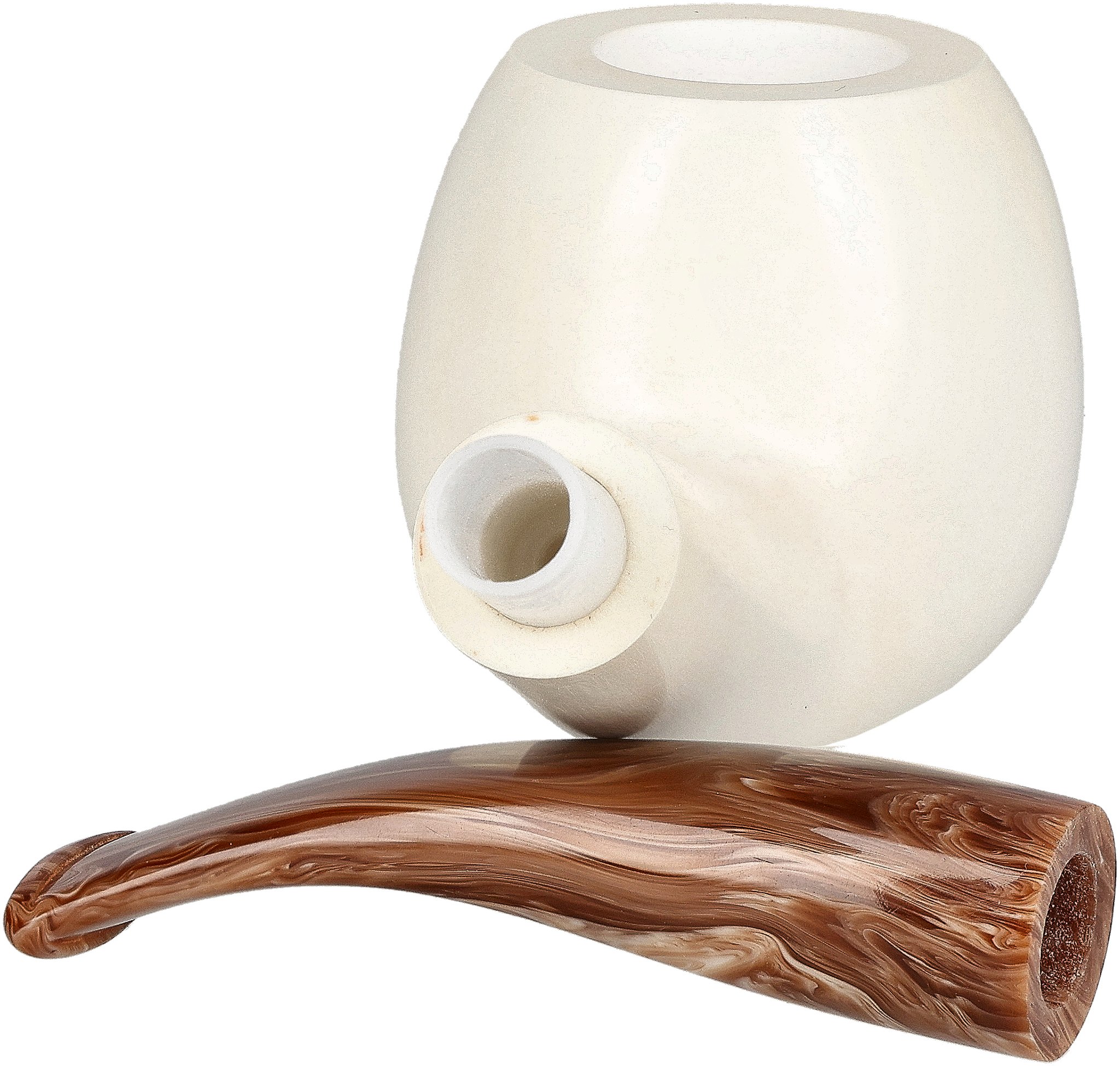 White Pipes Meerschaum Apple Groß_06