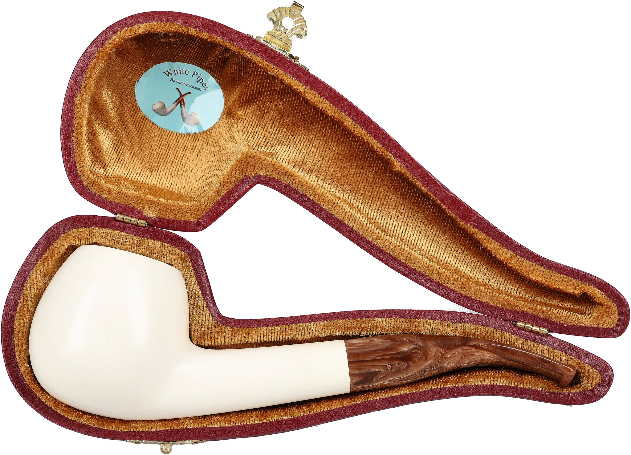White Pipes Meerschaum Apple Groß_07