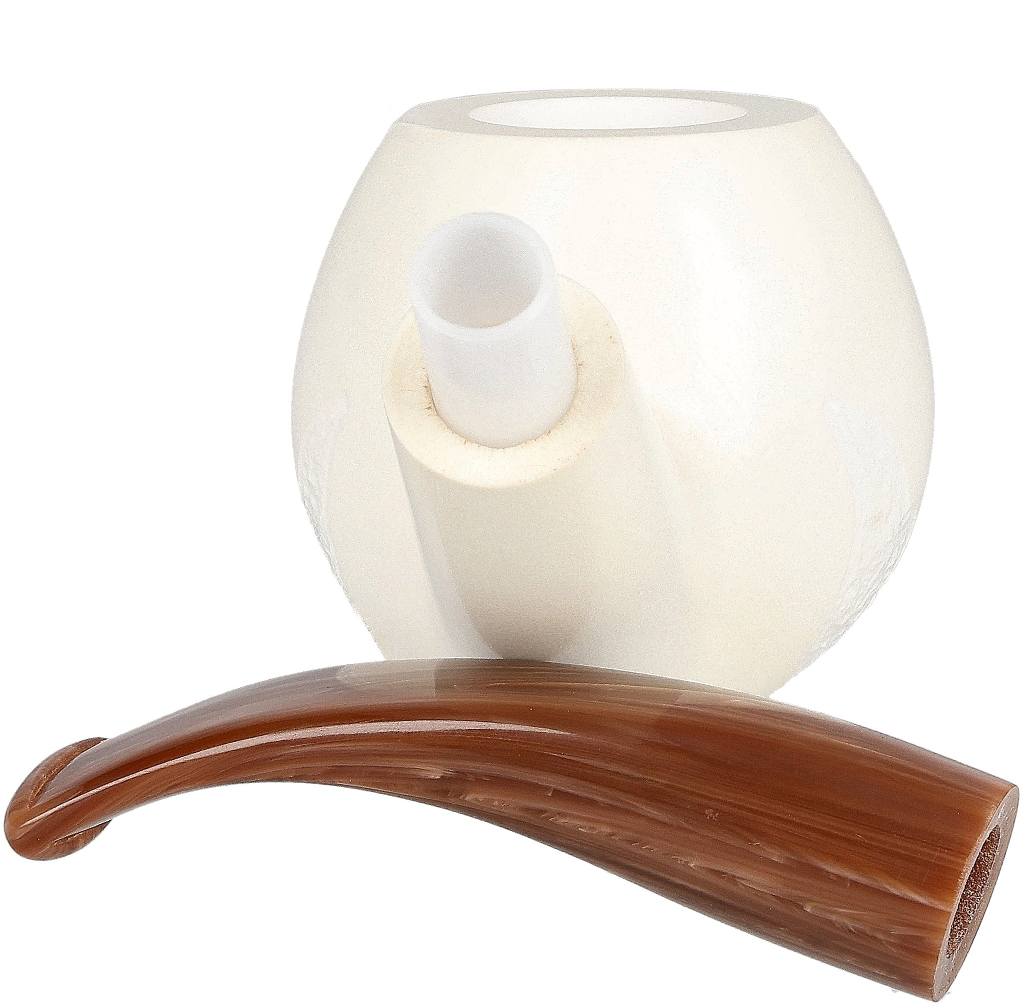White Pipes Meerschaum Apple Groß_06