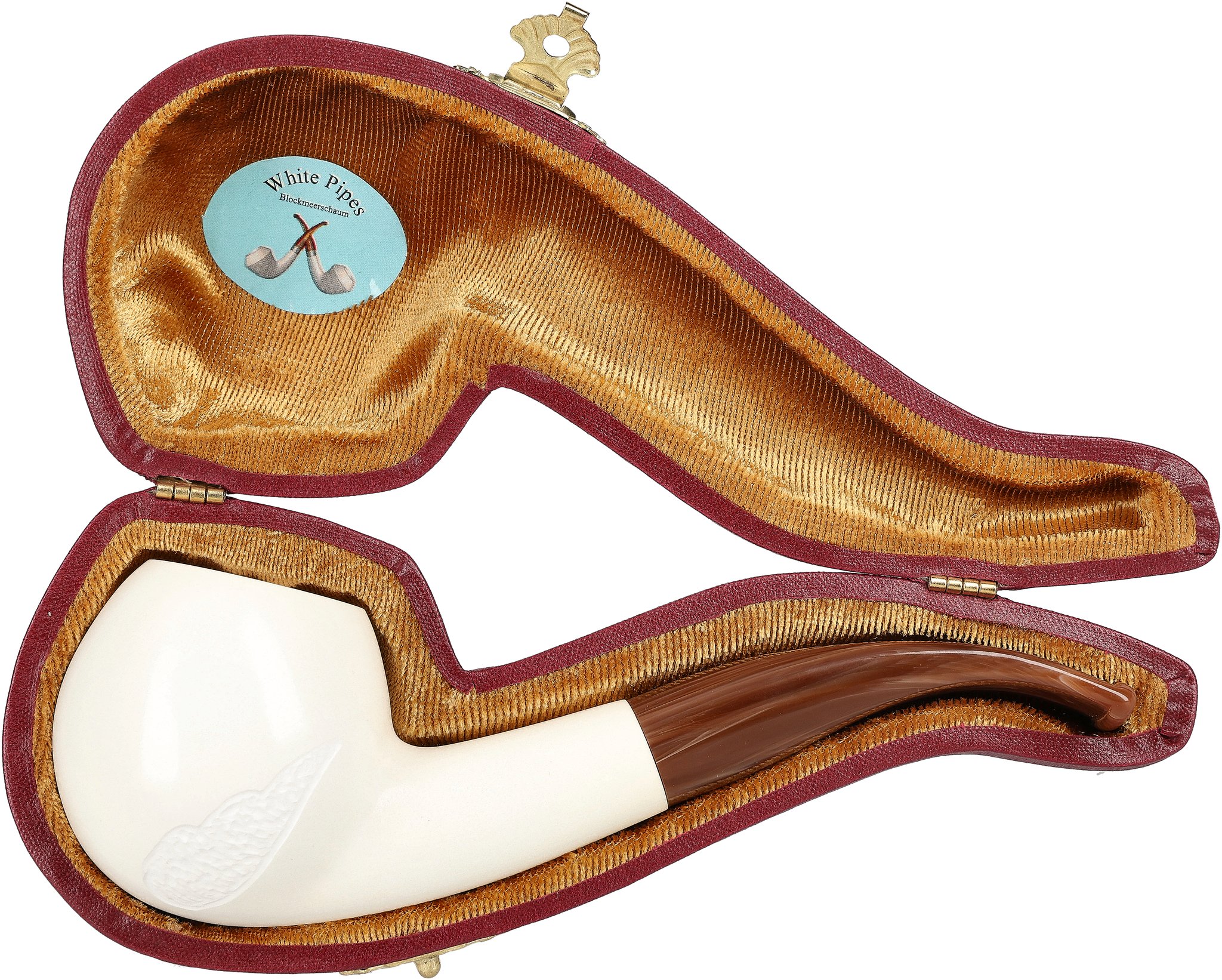 White Pipes Meerschaum Apple Groß_07