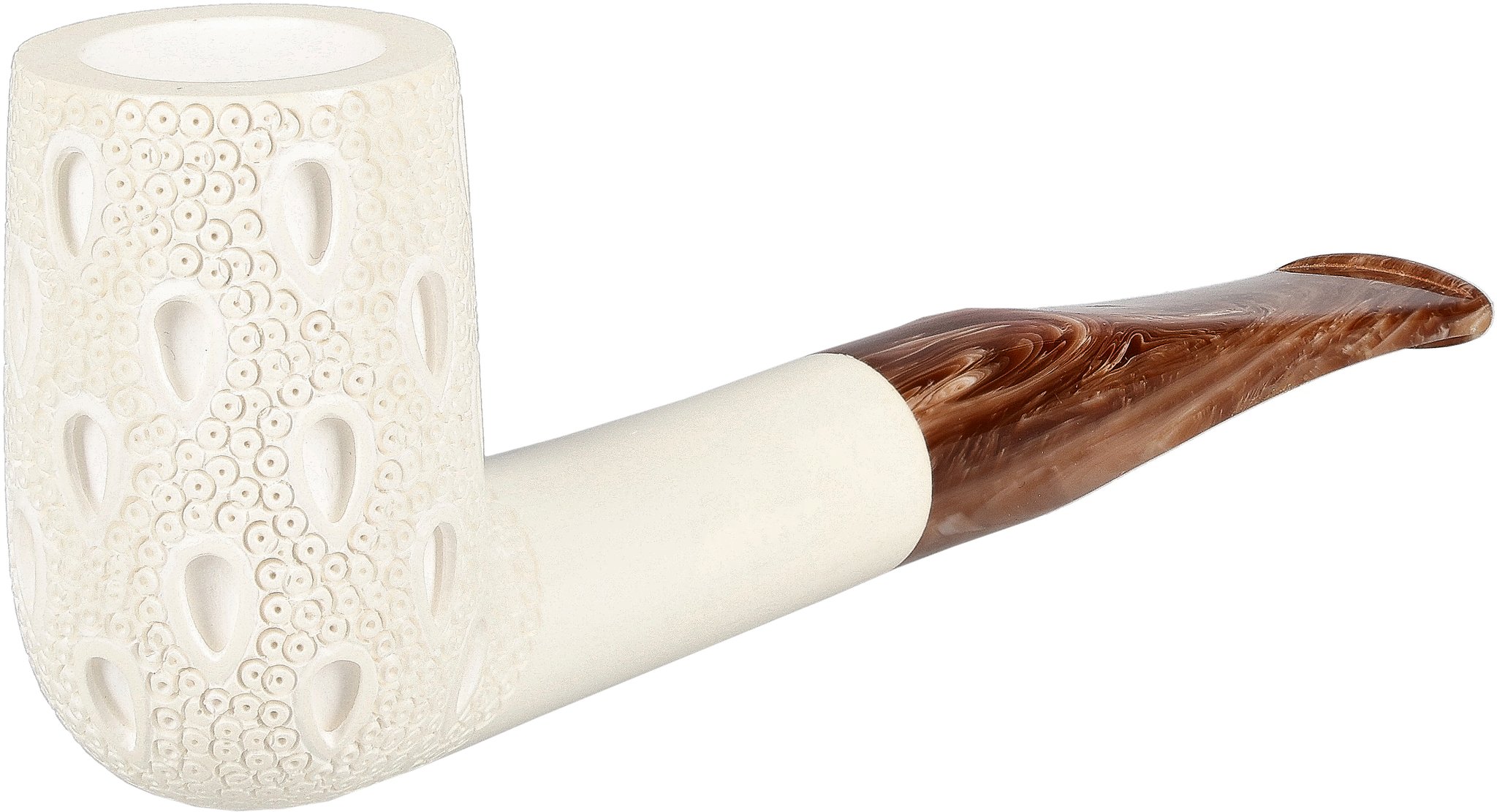 White Pipes Meerschaum Chimney Groß_03