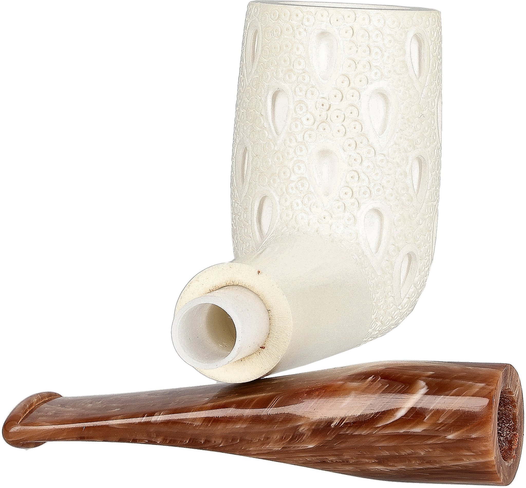 White Pipes Meerschaum Chimney Groß_06