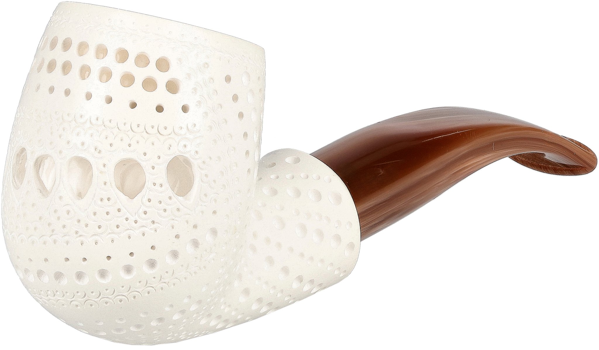 White Pipes Meerschaum Billiard Groß_03