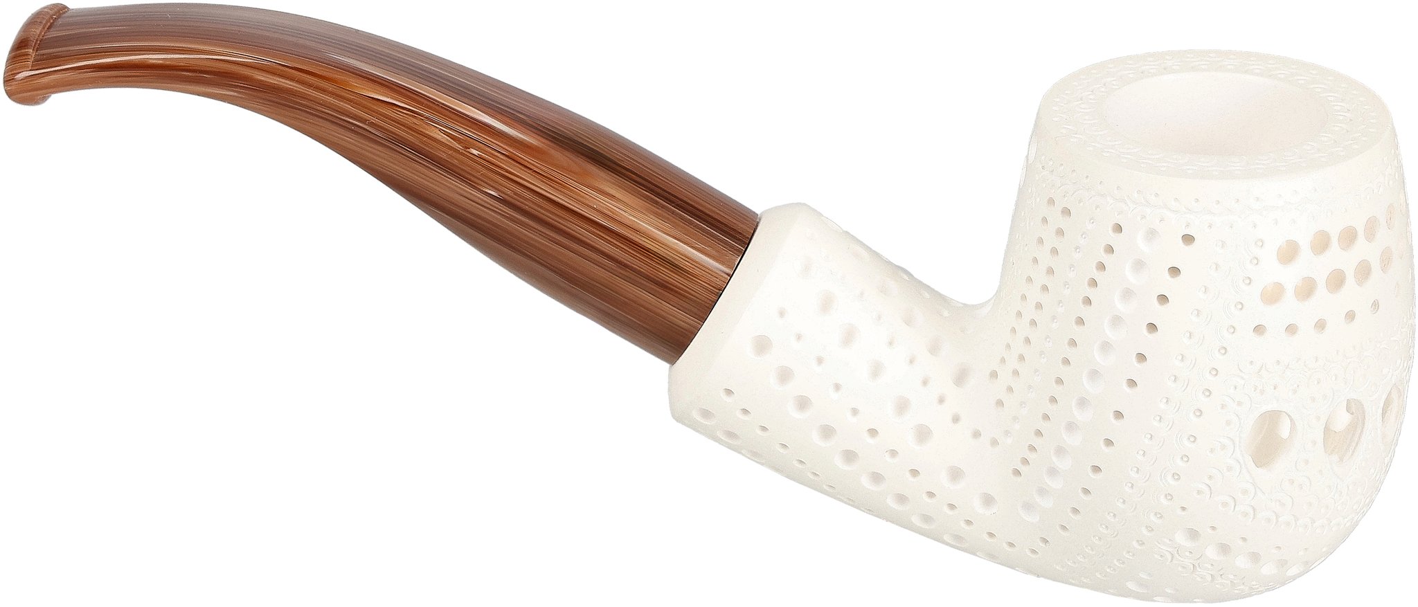 White Pipes Meerschaum Billiard Groß_05