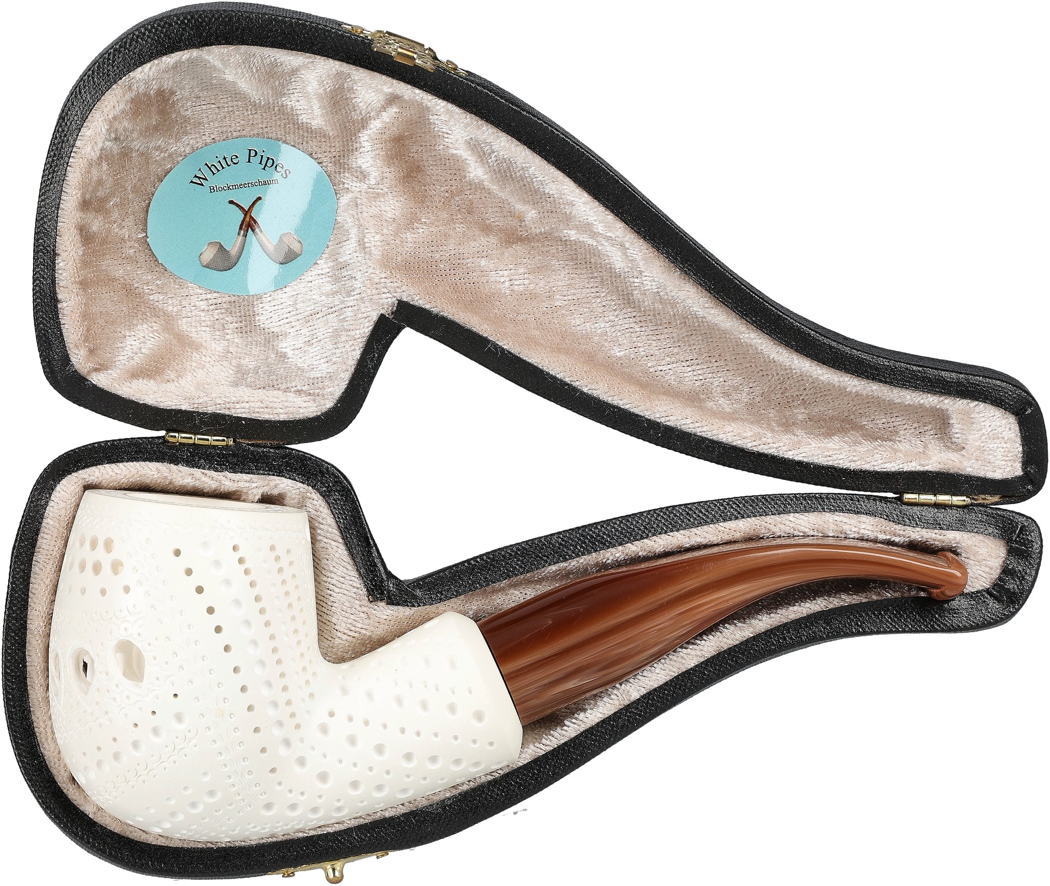 White Pipes Meerschaum Billiard Groß_07