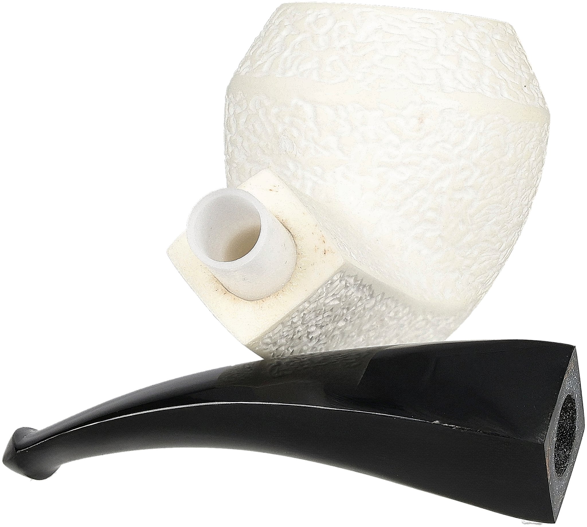 White Pipes Meerschaum Bulldog Groß_06