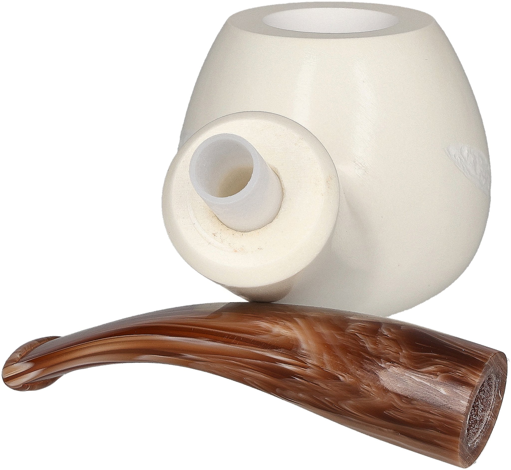 White Pipes Meerschaum Apple Groß_06