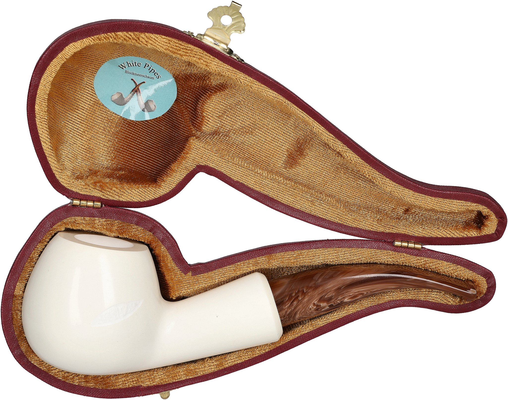 White Pipes Meerschaum Apple Groß_07