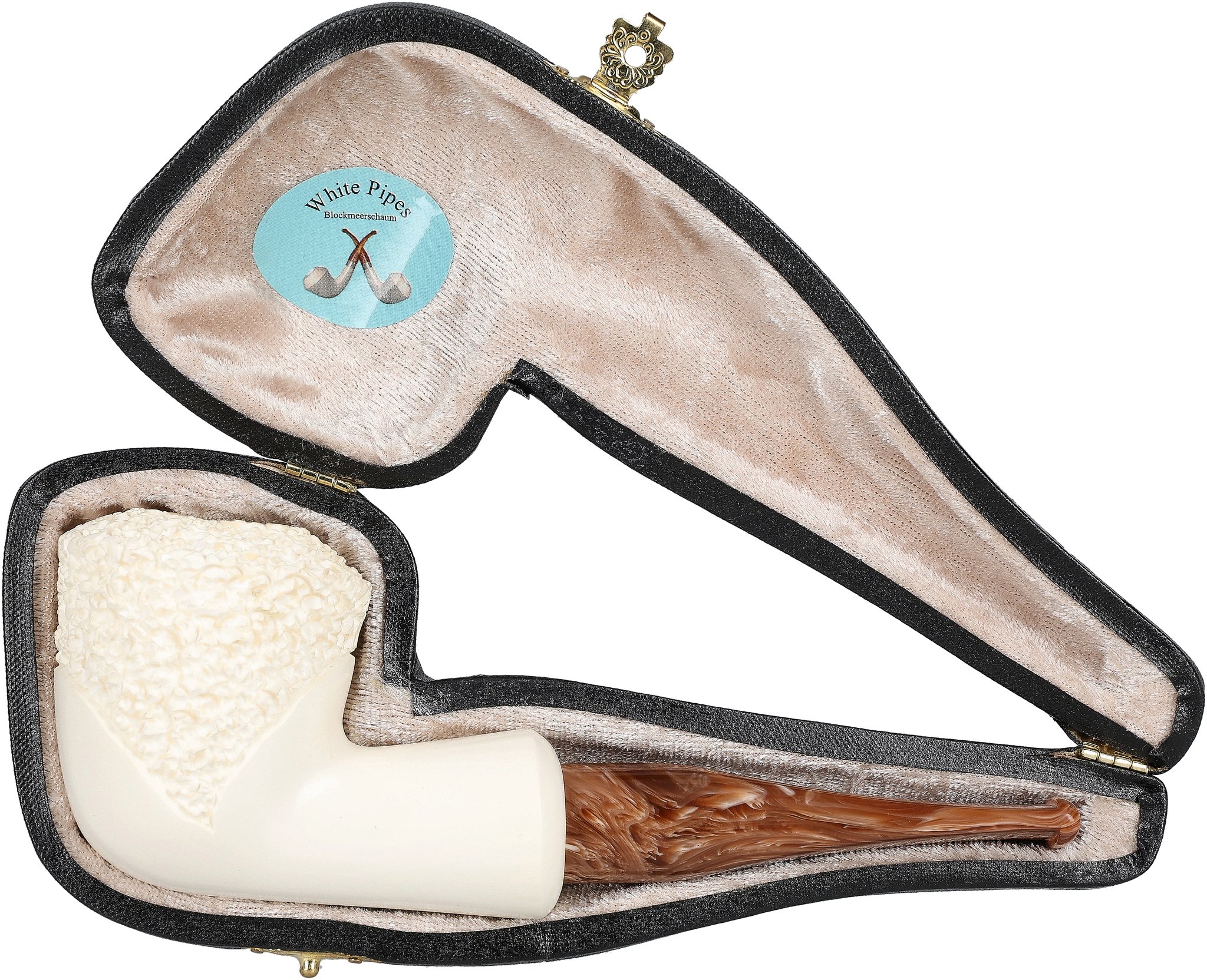 White Pipes Meerschaum Dublin Groß_07