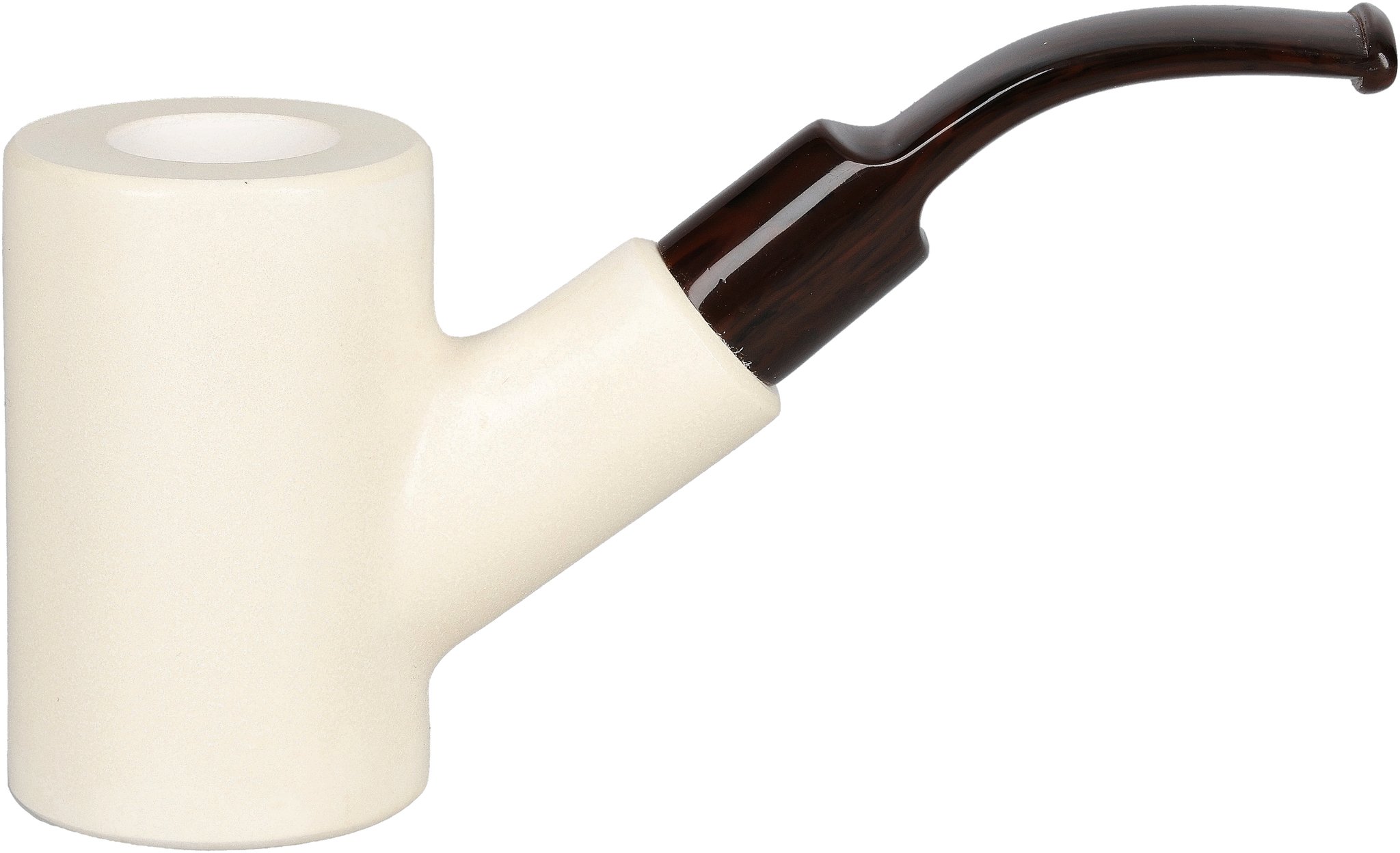 White Pipes Meerschaum Poker Groß_01