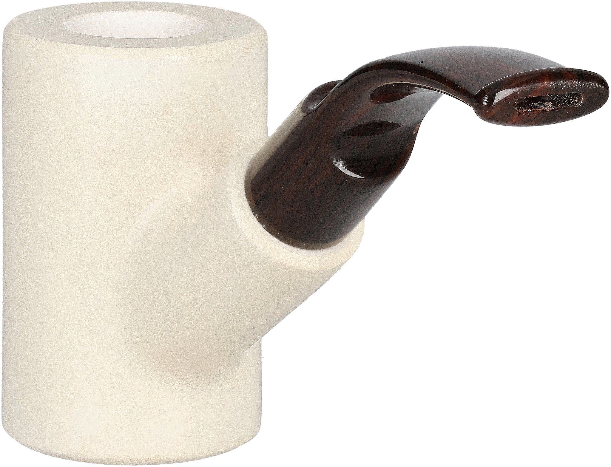 White Pipes Meerschaum Poker Groß_02