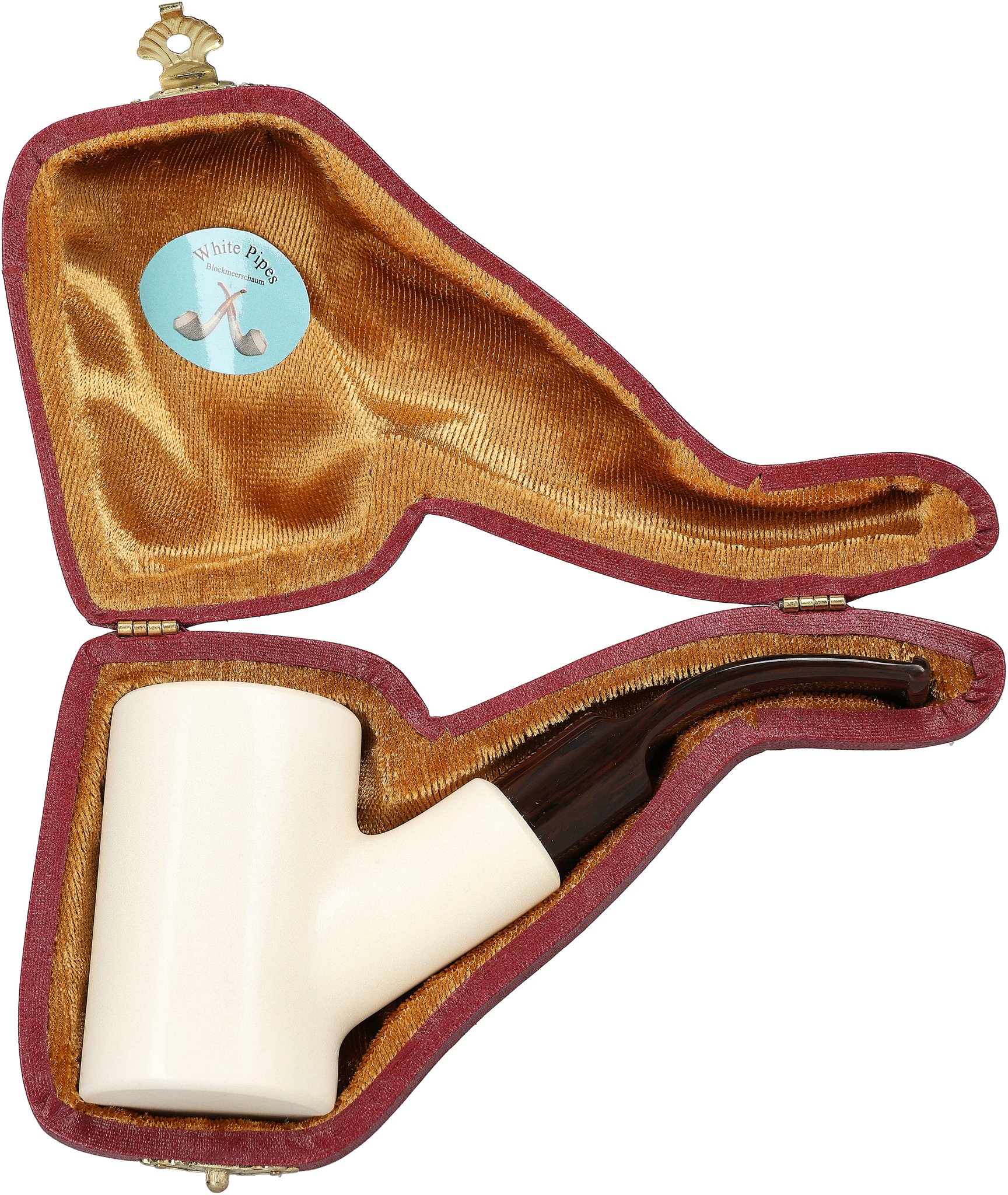 White Pipes Meerschaum Poker Groß_07