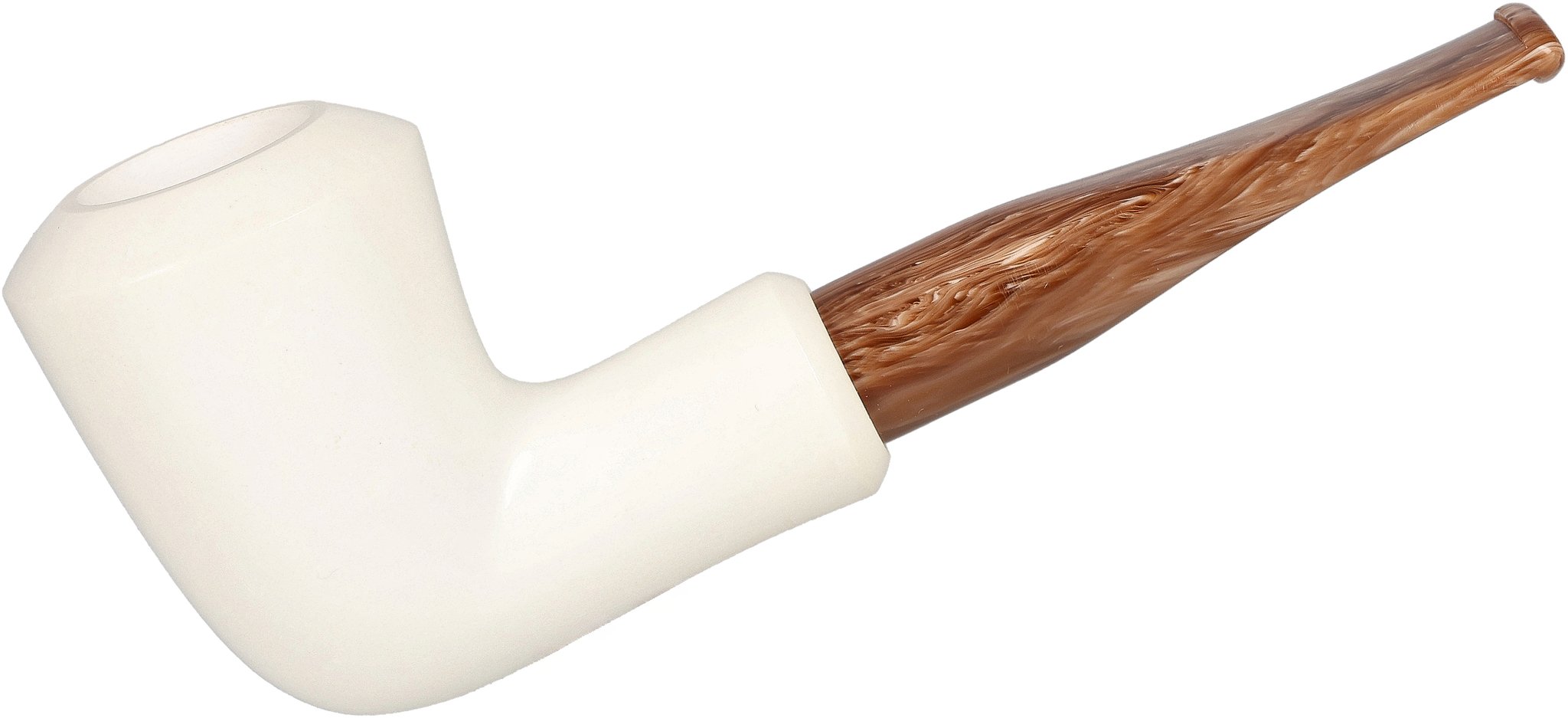 White Pipes Meerschaum Calabash Groß_01