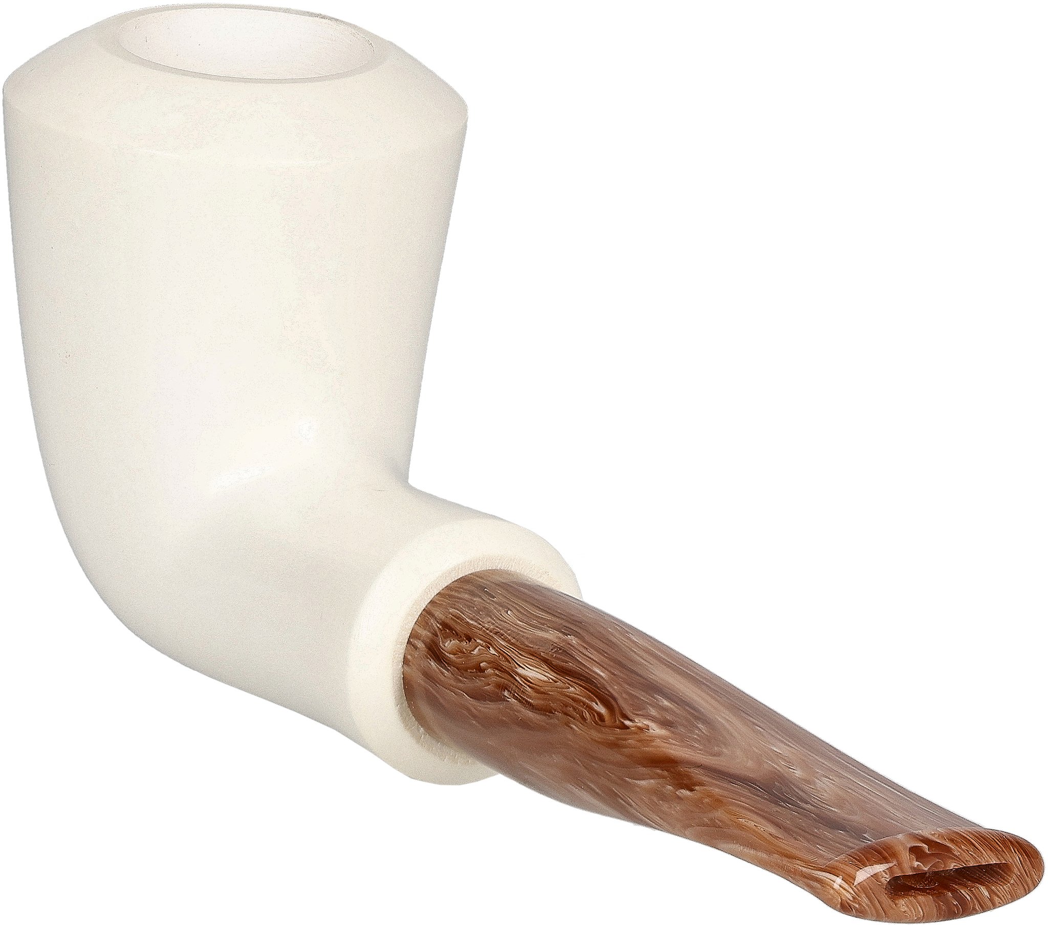 White Pipes Meerschaum Calabash Groß_02