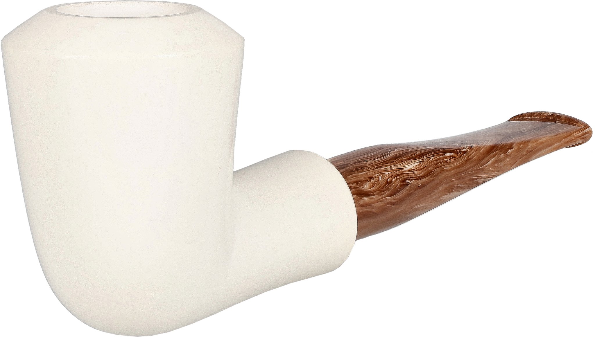White Pipes Meerschaum Calabash Groß_03