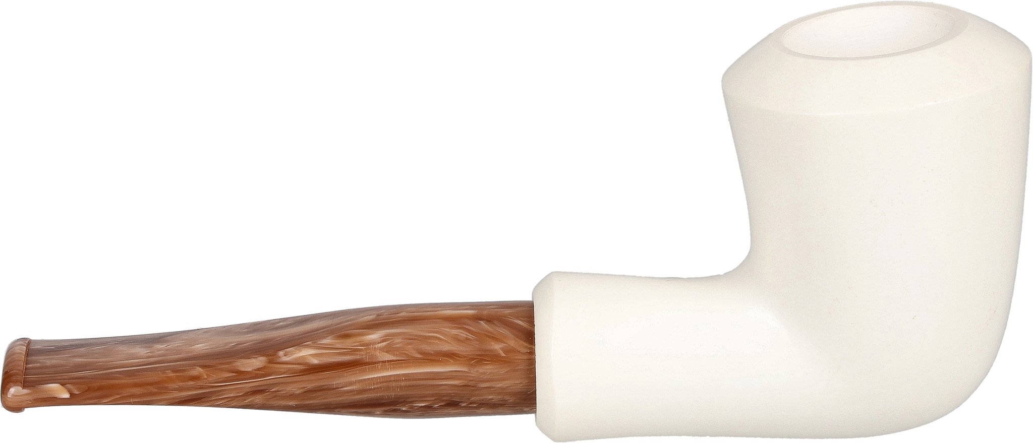 White Pipes Meerschaum Calabash Groß_05