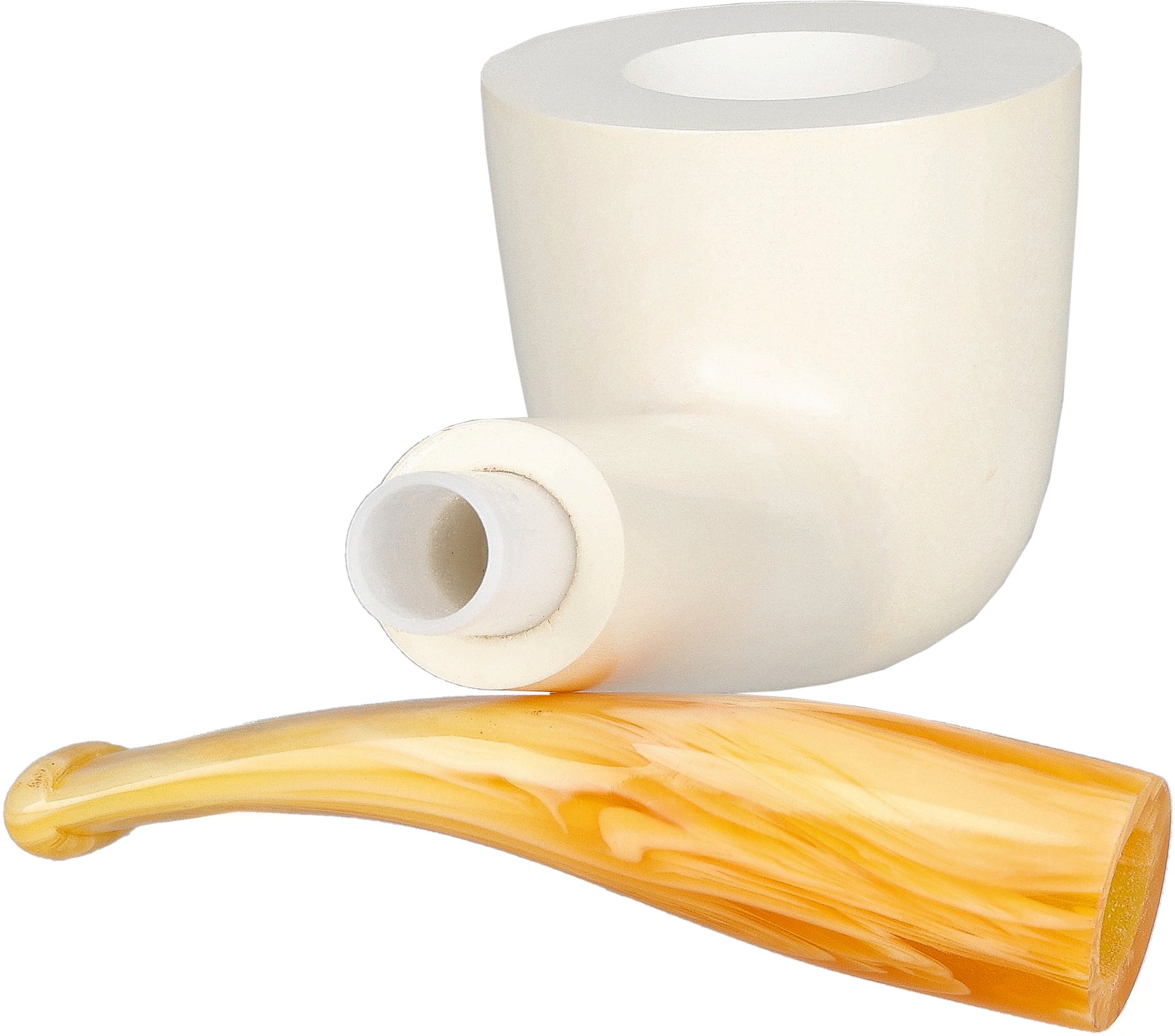 White Pipes Meerschaum Dublin Groß_06