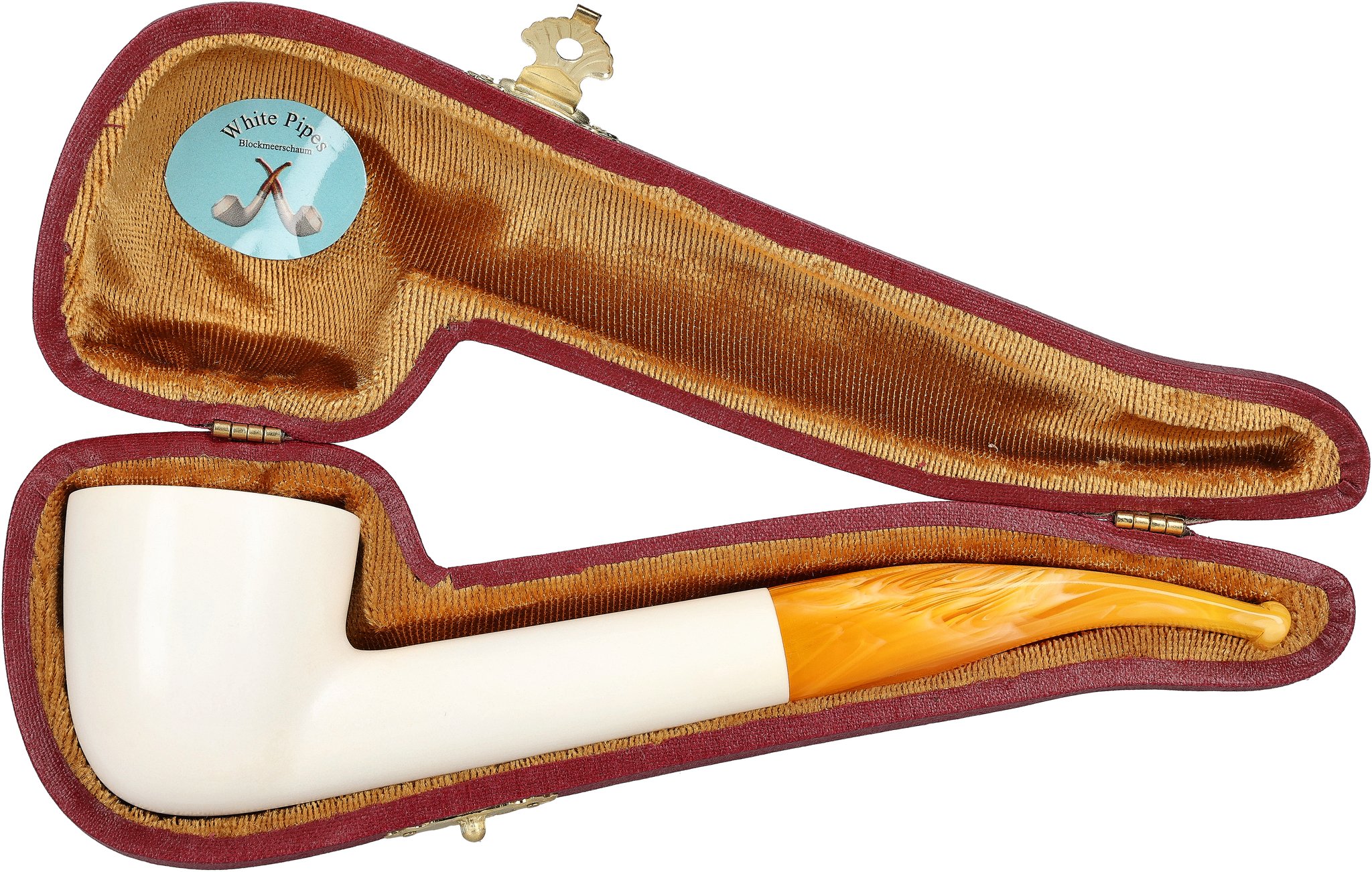 White Pipes Meerschaum Dublin Groß_07