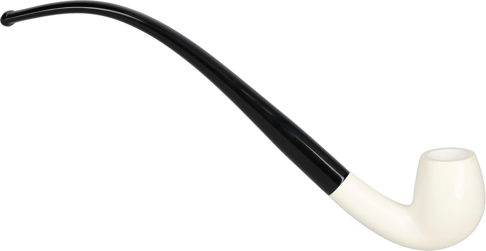 White Pipes Meerschaum Churchwarden Bent_05
