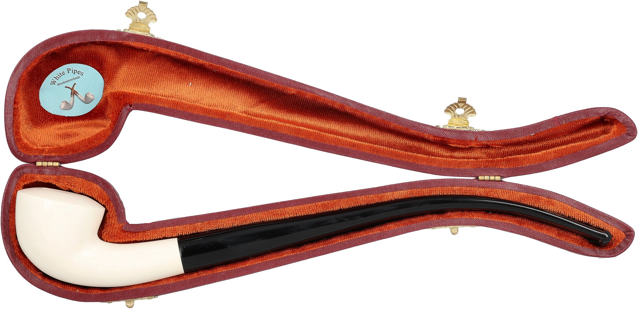 White Pipes Meerschaum Churchwarden Bent Dublin_07