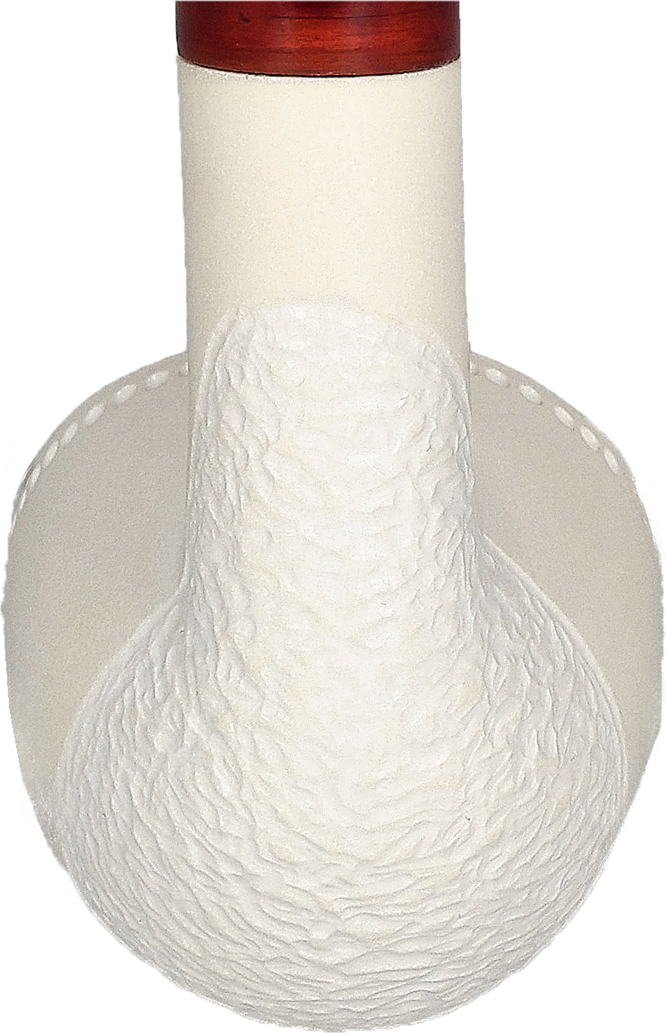 White Pipes Meerschaum Churchwarden Bent Dublin Teilrustiziert_04