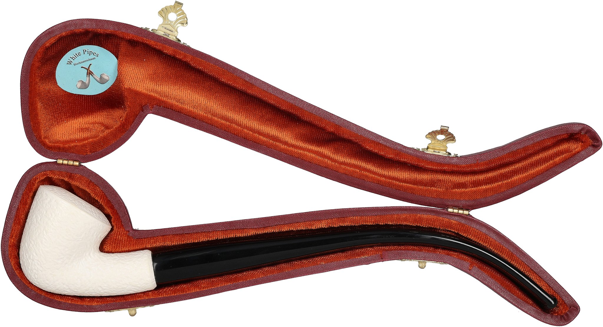 White Pipes Meerschaum Churchwarden Bent Calabash_07