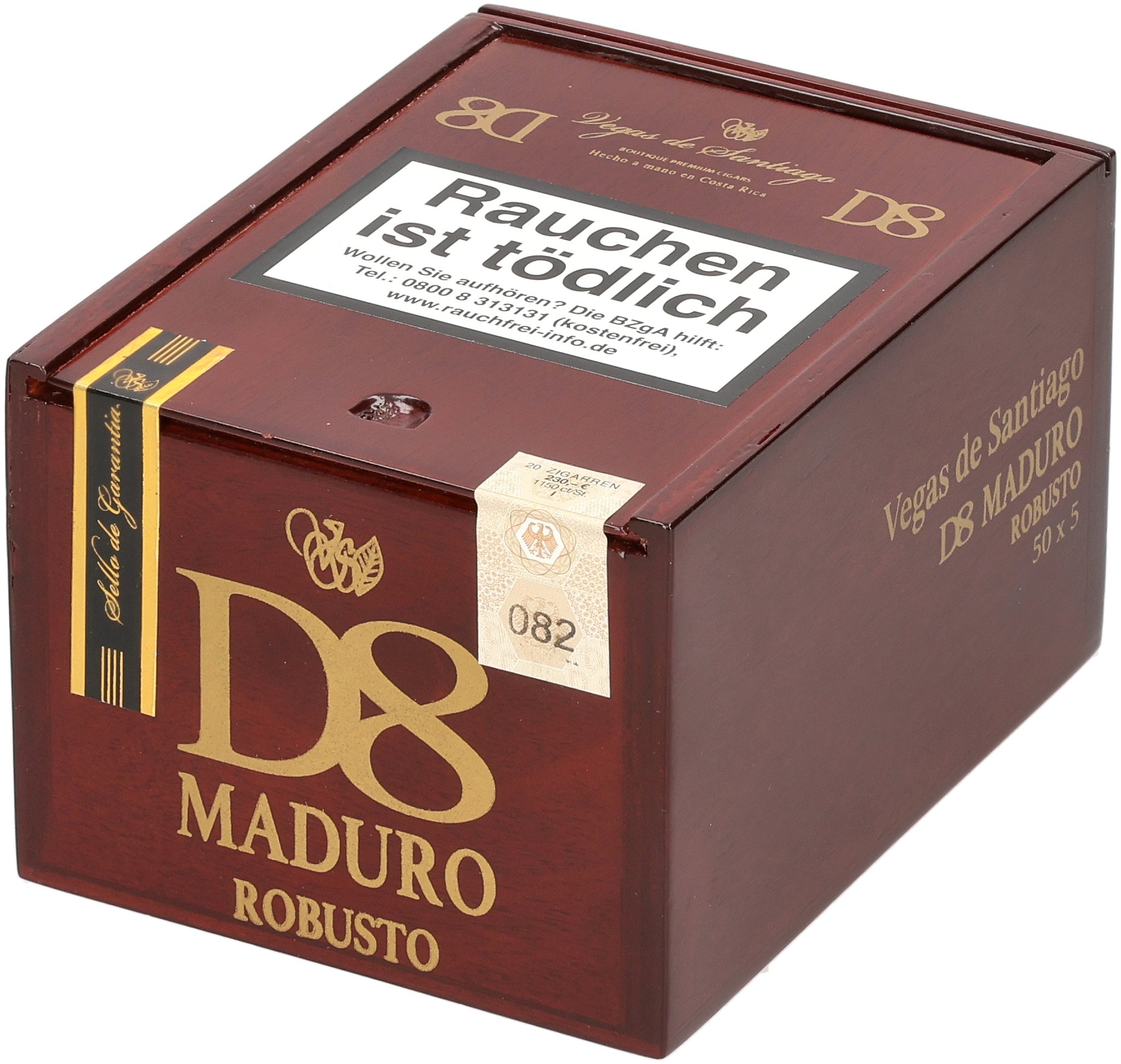 D8 Maduro Robusto box