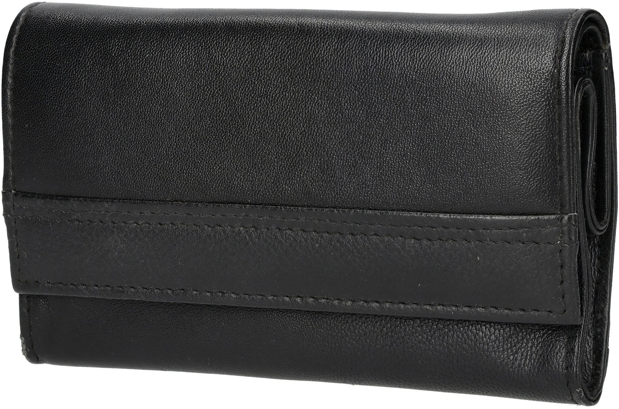 Bodenbeutel Groß Leder Schwarz 02