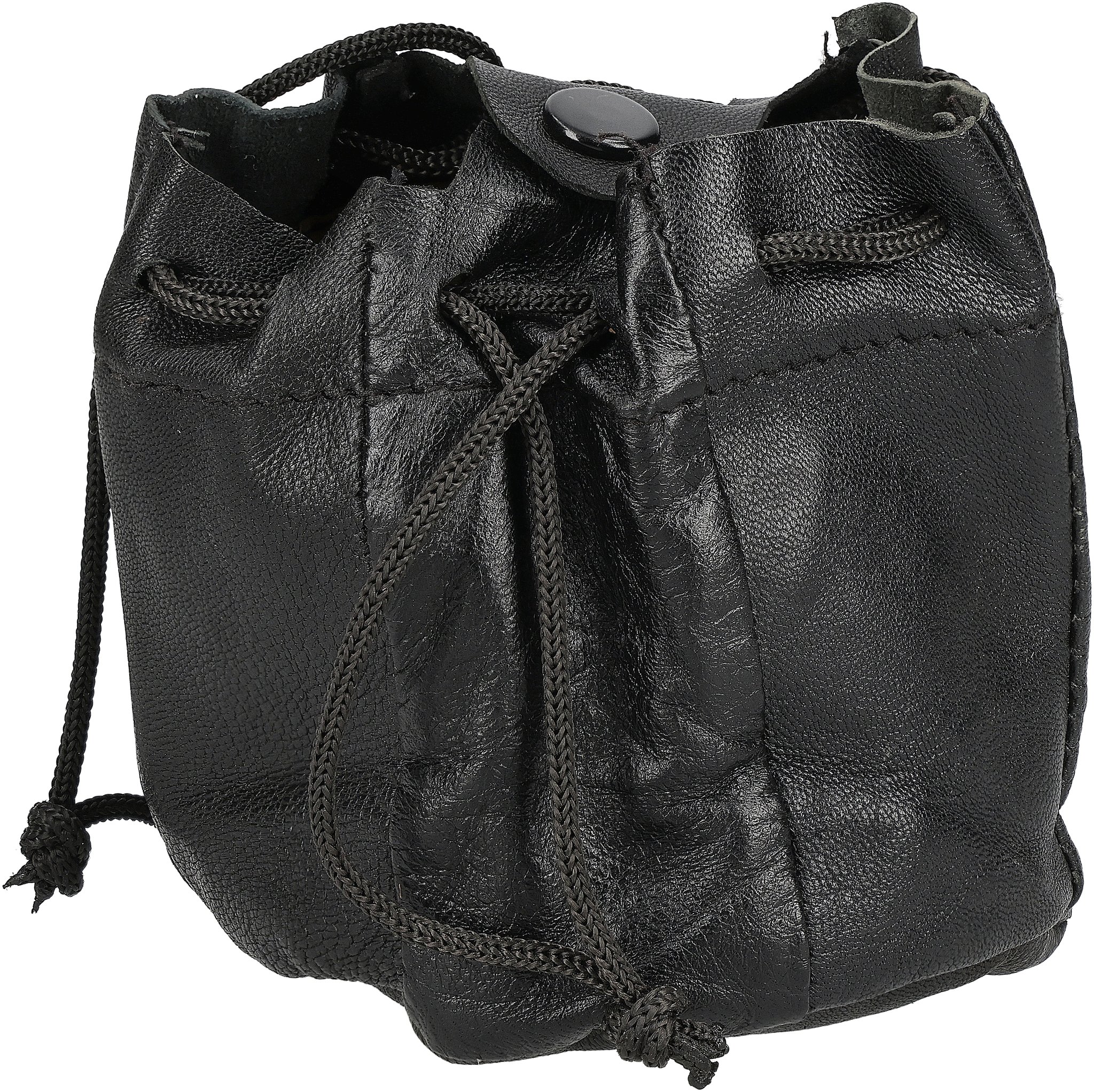 Classic Tabakbeutel Zugbeutel Schwarz Klein_02