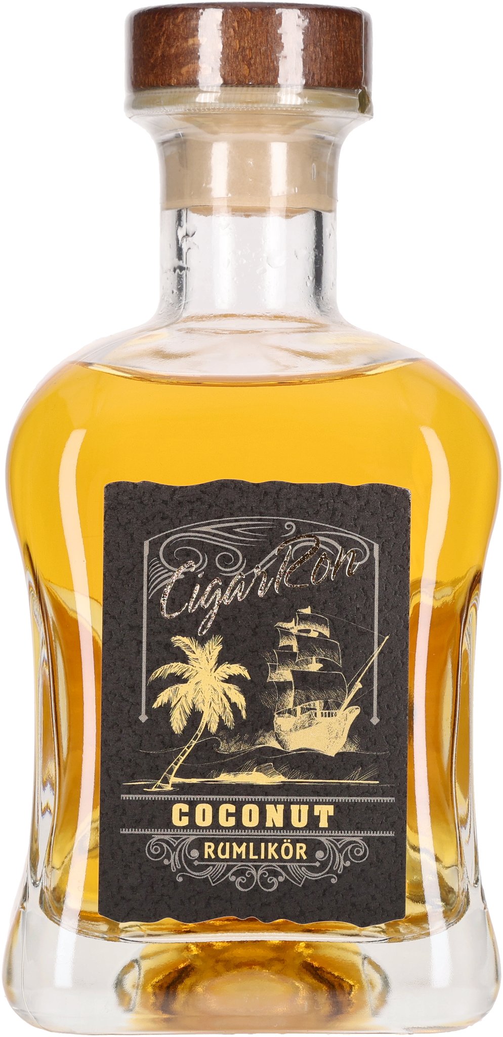 CigarRon Coconut bottle front