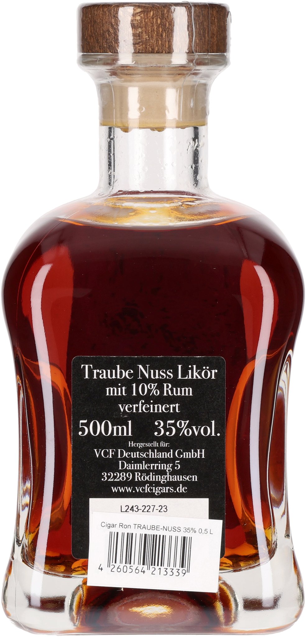 CigarRon Traube-Nuss bottle back