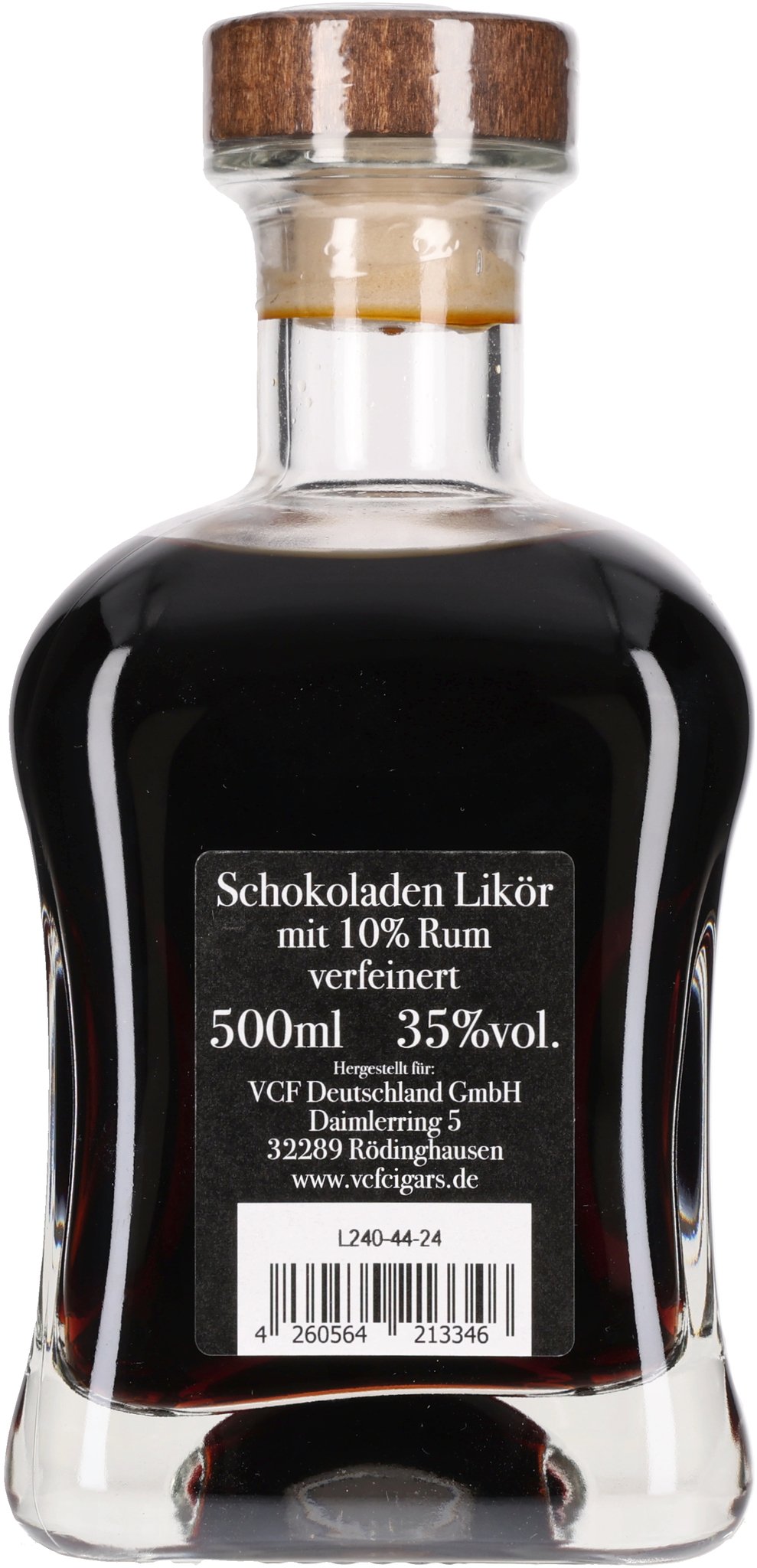 CigarRon Dark Cacao bottle bavck