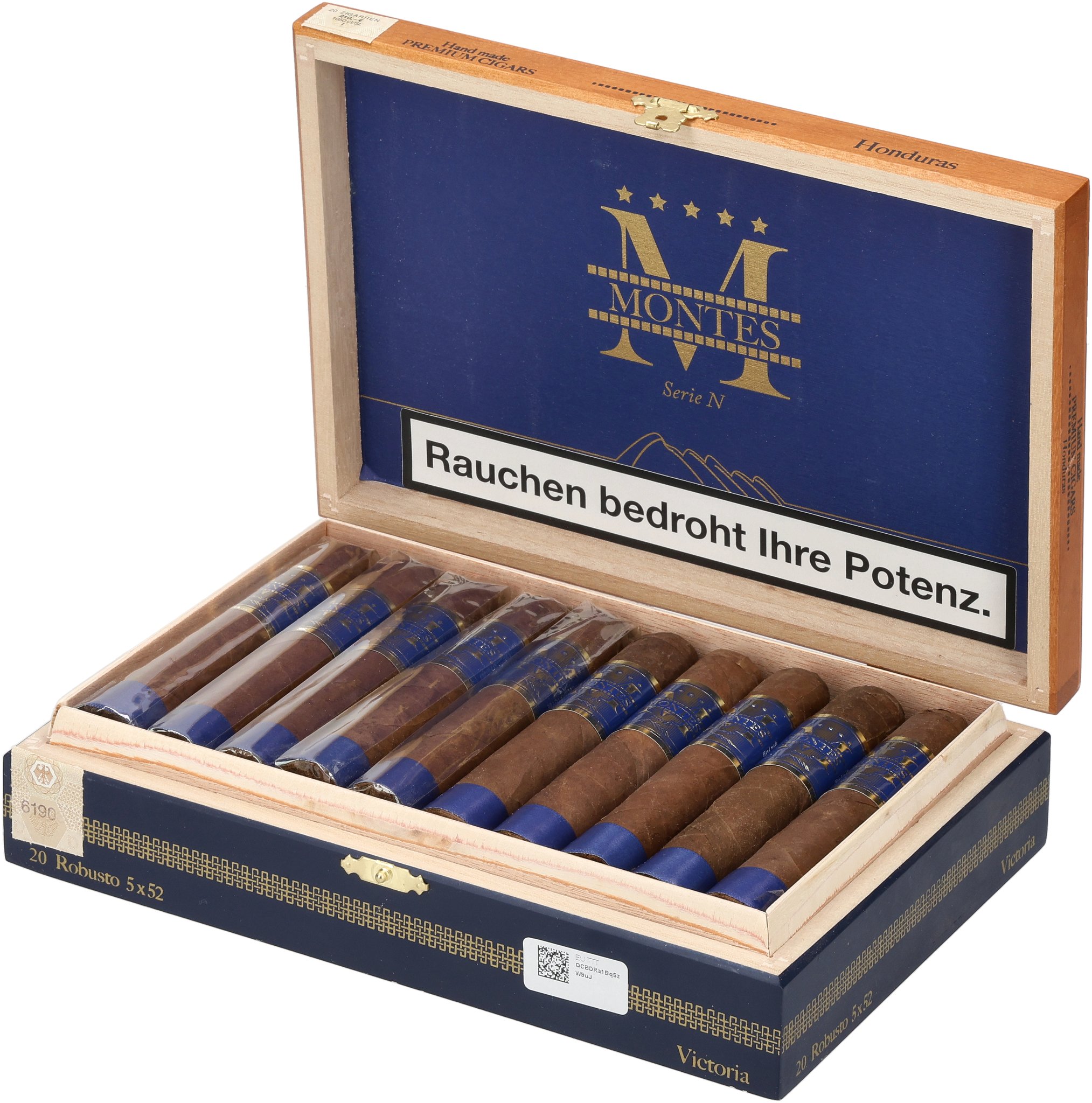 Serie N Honduras Victoria box open