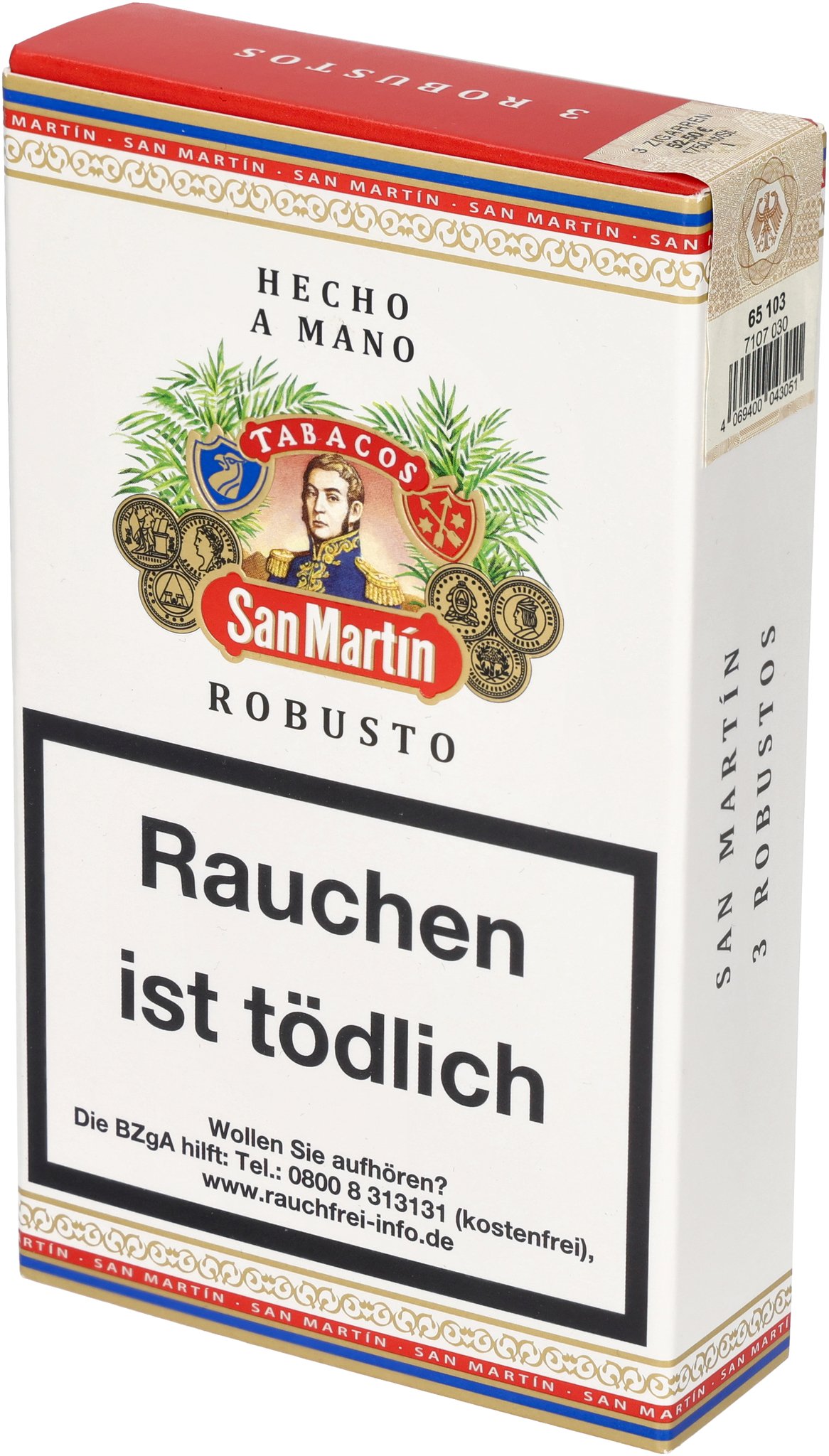 San Martin Robusto Tubo box